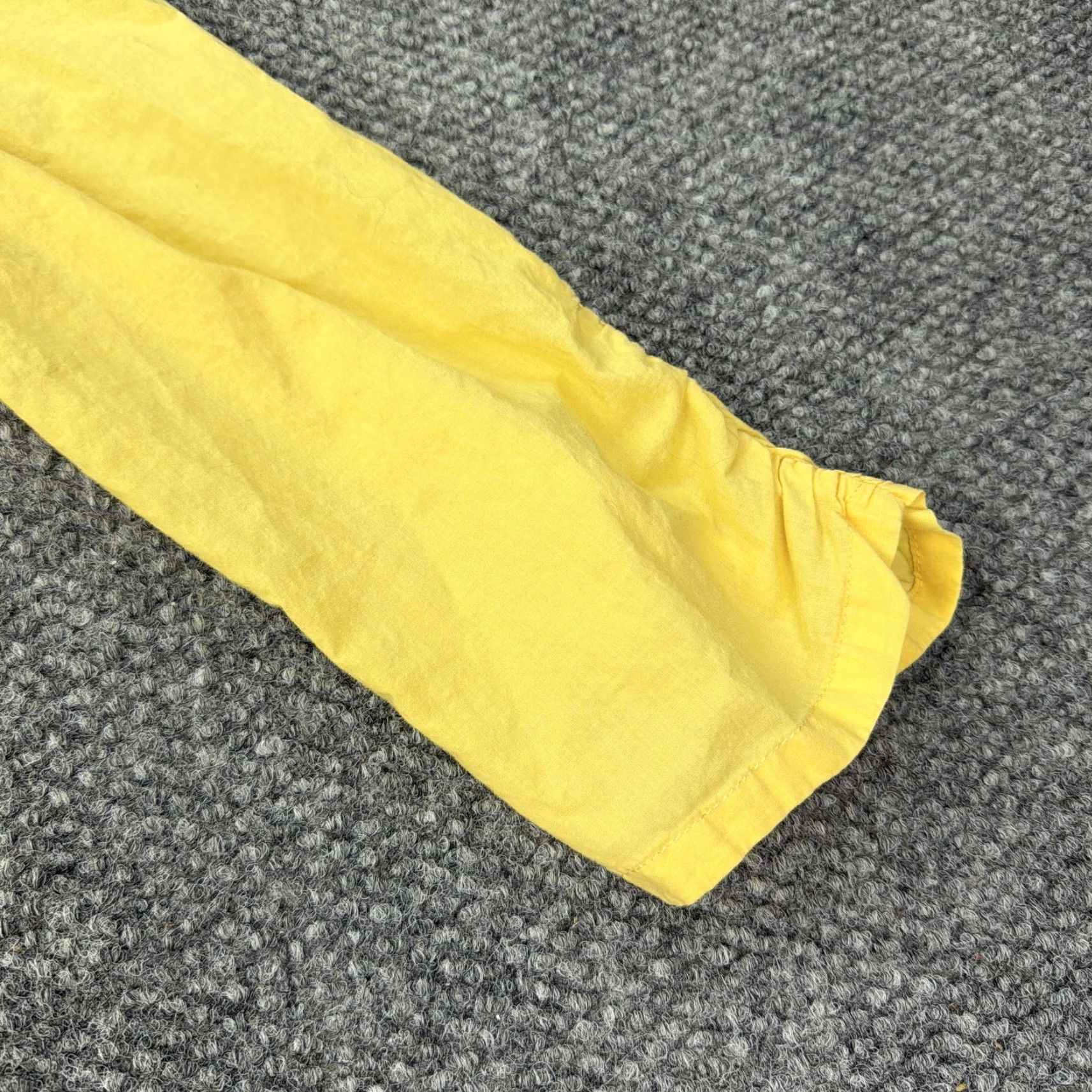 Vintage Marisol Shirt Womens 2X Yellow Lace Yoke Button Front 3/4 Sleeve Cotton Blouse Size XXL / US 16-18 / IT 52-54 - 3 Thumbnail
