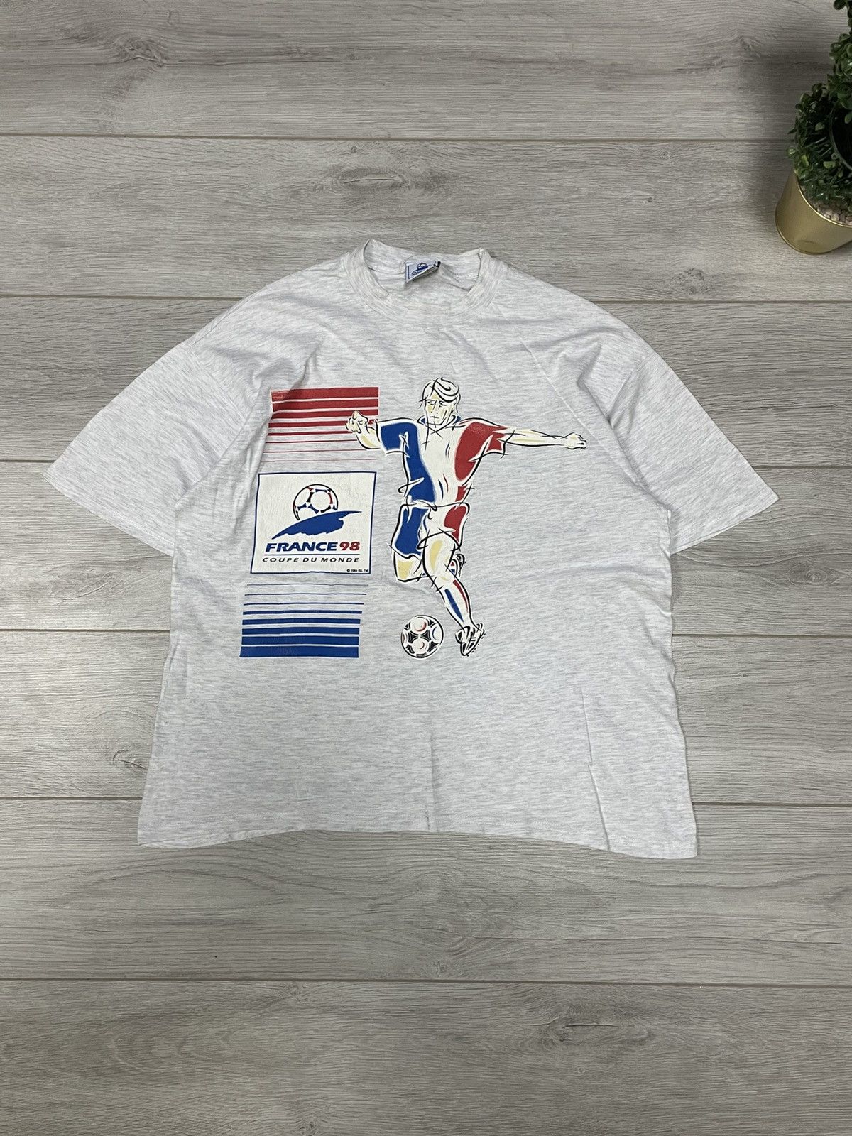 Vintage France 98 1994 coupe du monde soccer football vintage tee Size US L / EU 52-54 / 3 - 1 Thumbnail