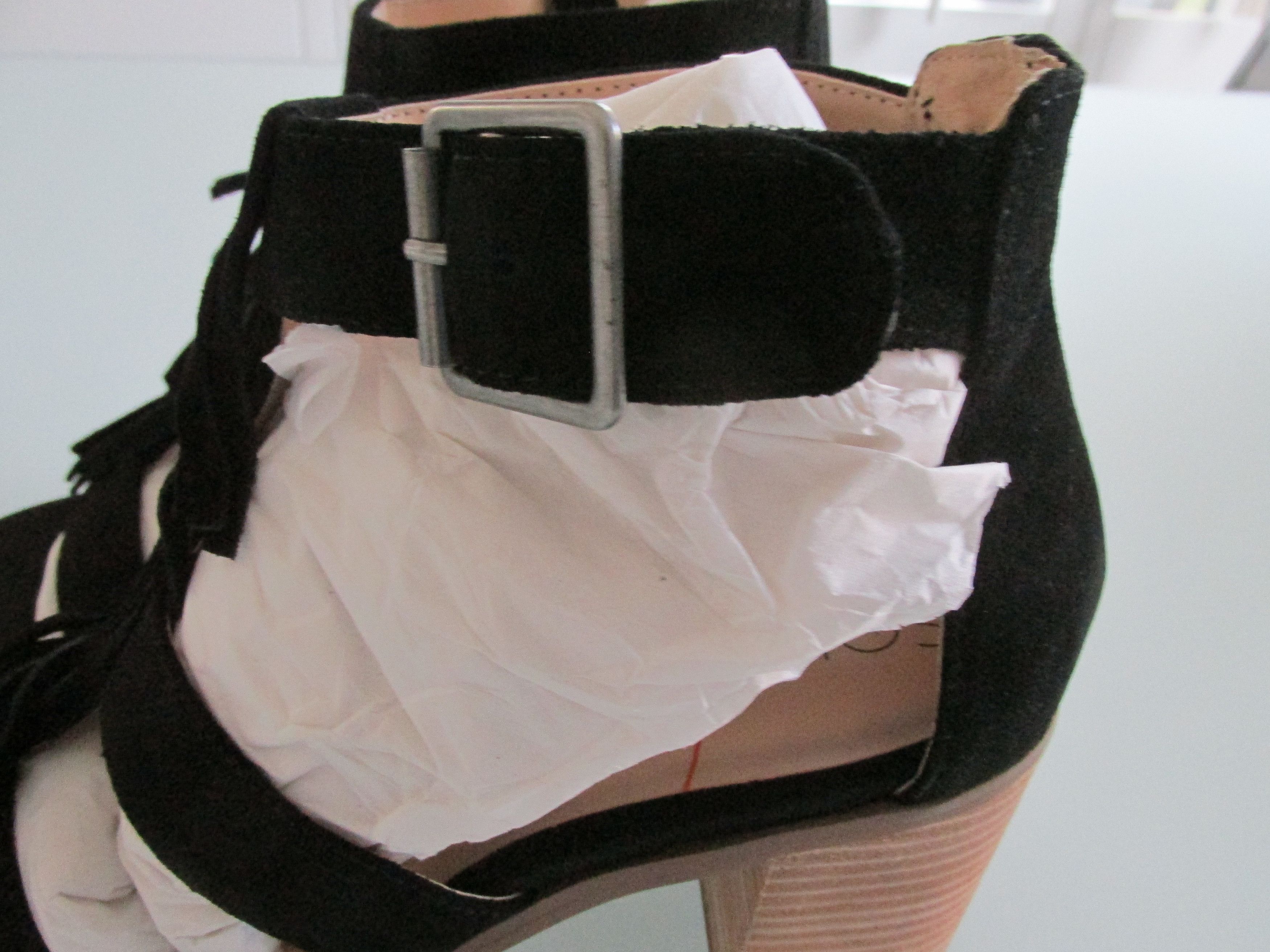 Other Sole Society New Suede Open Toe Fringe Heels Size 8M Size US 8 / IT 38 - 5 Thumbnail