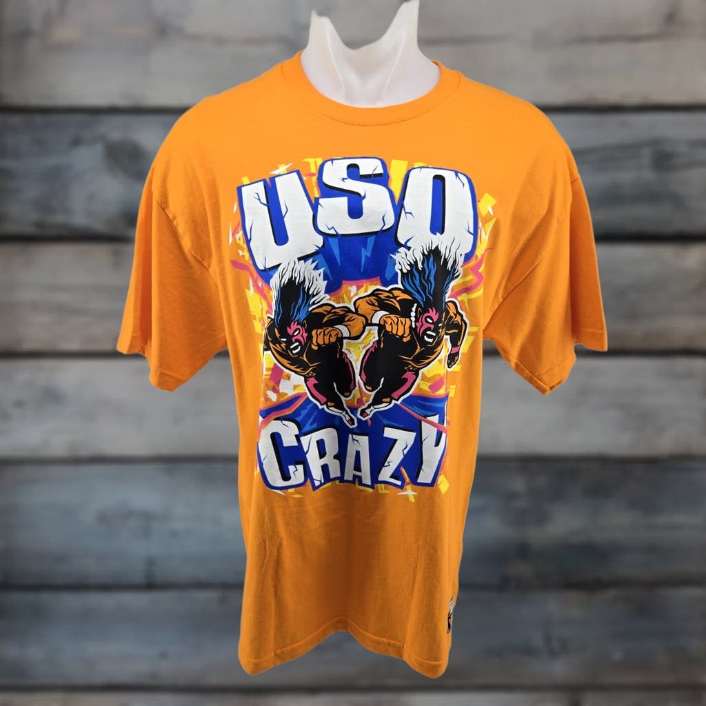 Vintage WWE The Usos T Shirt Usos Crazy Jey Uso Jimmy Uso Orange XL Shirt Men Regular Short Sleeve Graphic Print 2020-2029 Vintage No Size US XL / EU 56 / 4 - 1 Thumbnail