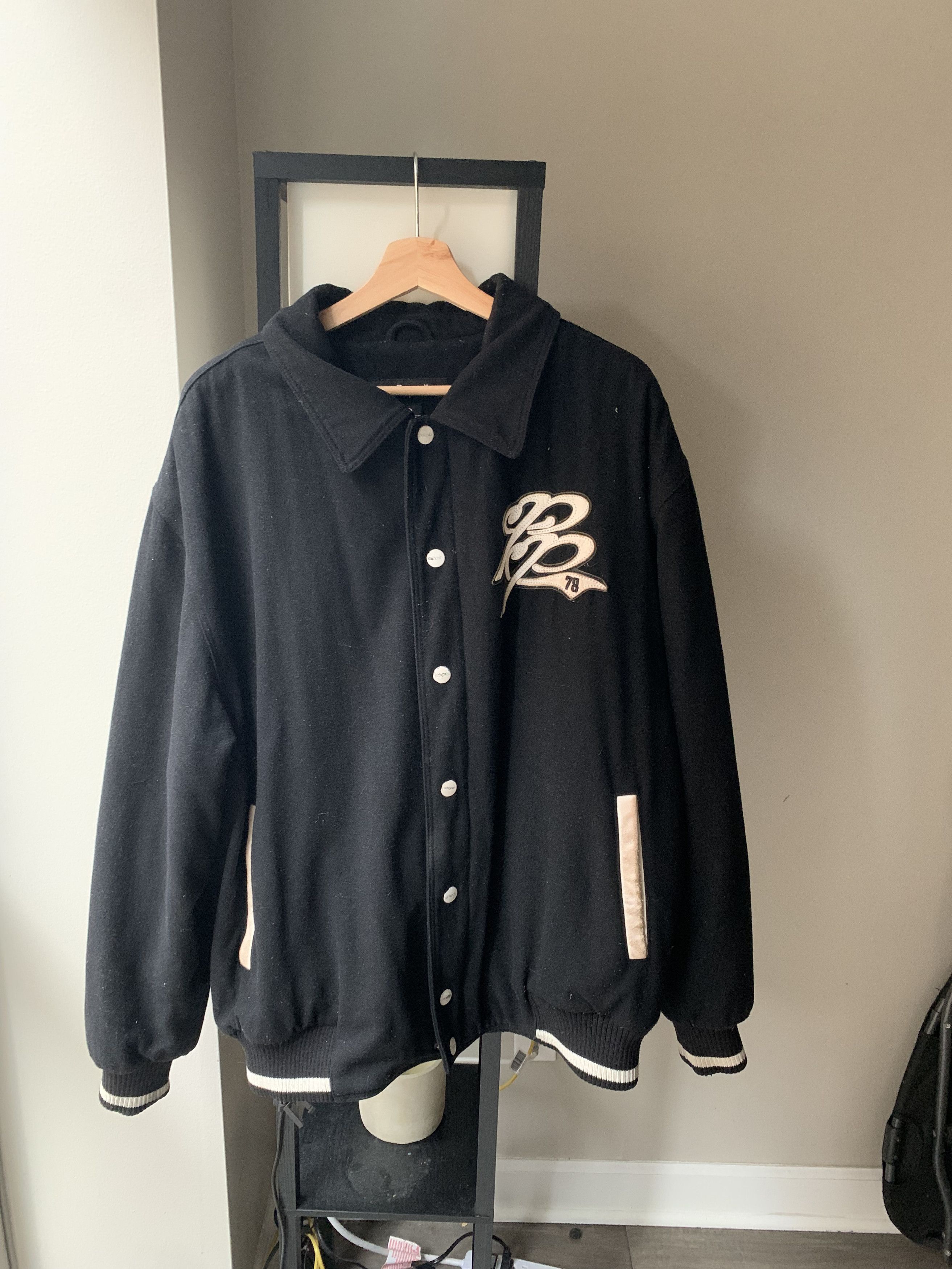 Marc Buchanan × Pelle Pelle Pelle Pelle Marc Buchanan Vintage Wool Varsity Jacket Size US XXL / EU 58 / 5 - 1 Thumbnail