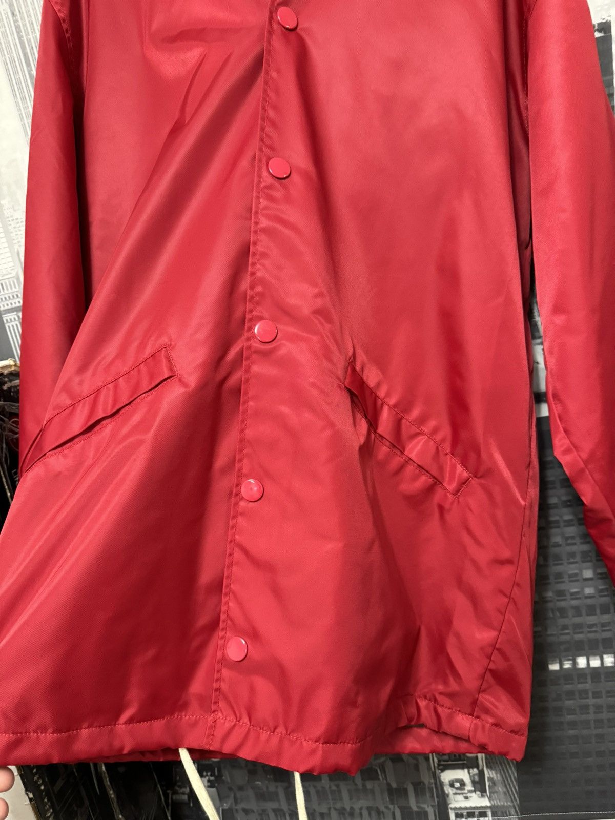 Fear of God FOG Fear of God Essentials Graphic Hooded Jacket SZ S Red💥 Size US S / EU 44-46 / 1 - 6 Thumbnail