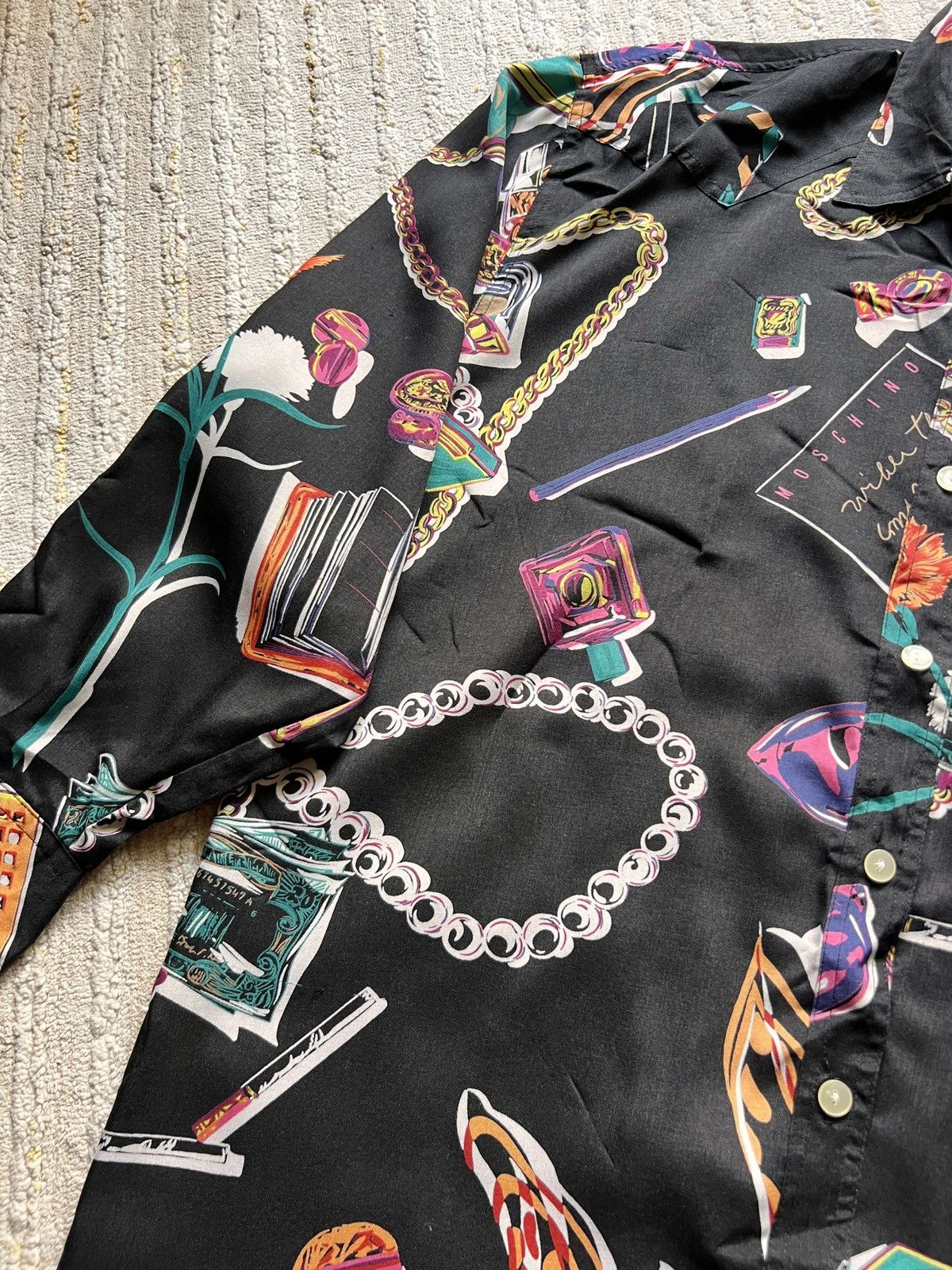 Love Moschino × Moschino Moschino Barouqe Long Button Ups Shirt Size M / US 6-8 / IT 42-44 - 10 Thumbnail