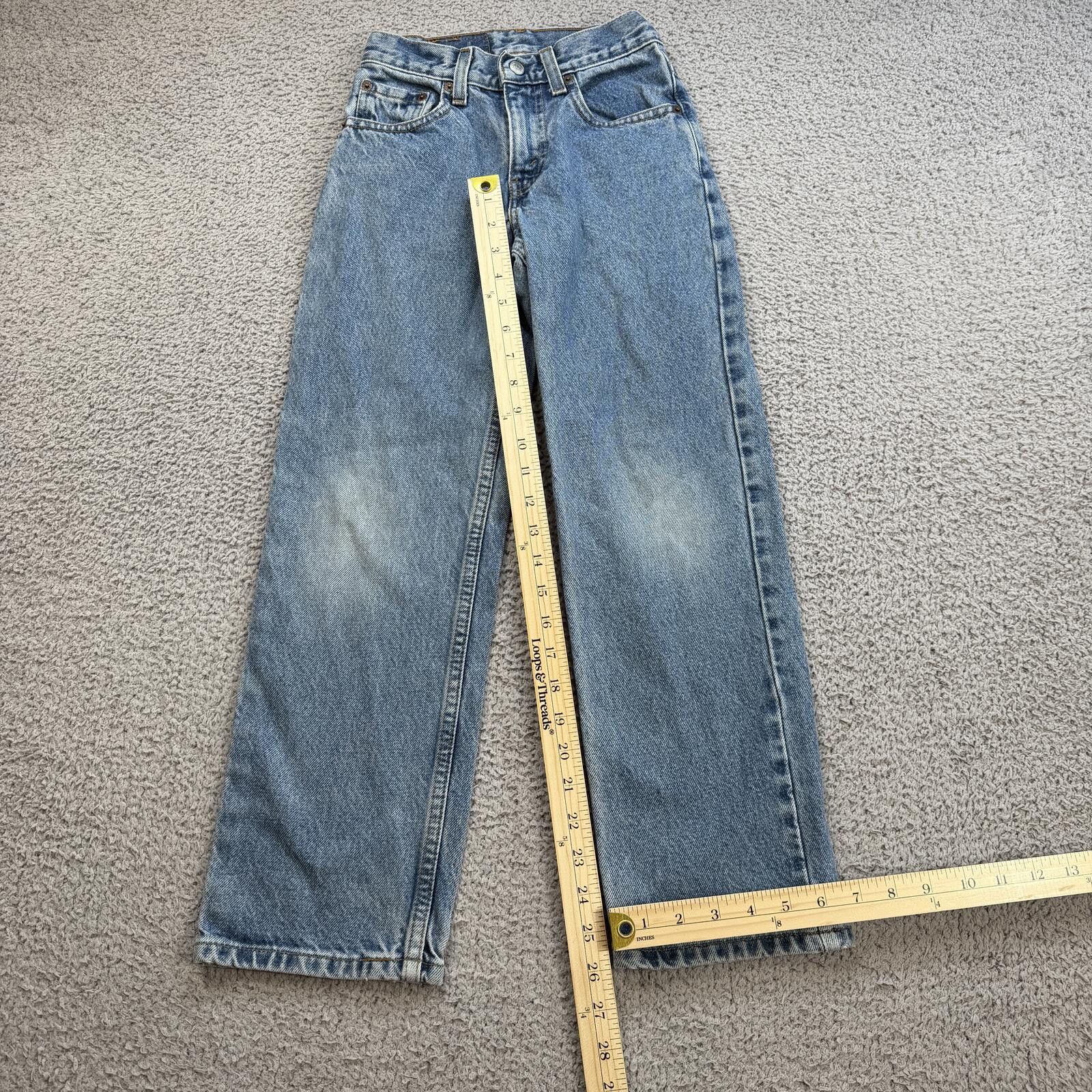Levi's Levis 550 Relaxed Fit Slim Light Wash Jeans Youth 10 Y2K Size US 26 / EU 42 - 4 Thumbnail