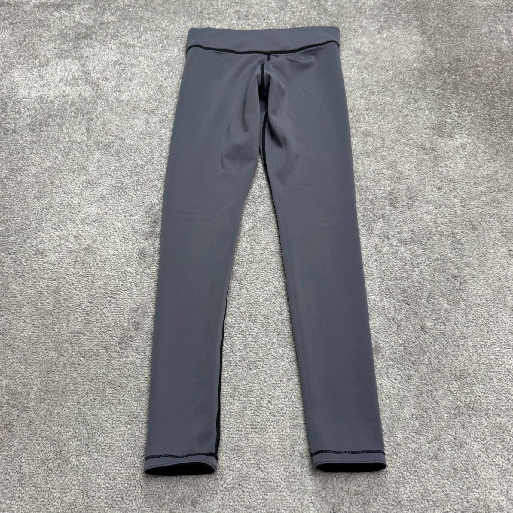 Victoria's Secret VINTAGE Victoria's Secret Reversible Leggings Womens 28 Black Gray Activewear Compression Athletic Size 28" / US 6 / IT 42 - 4 Thumbnail