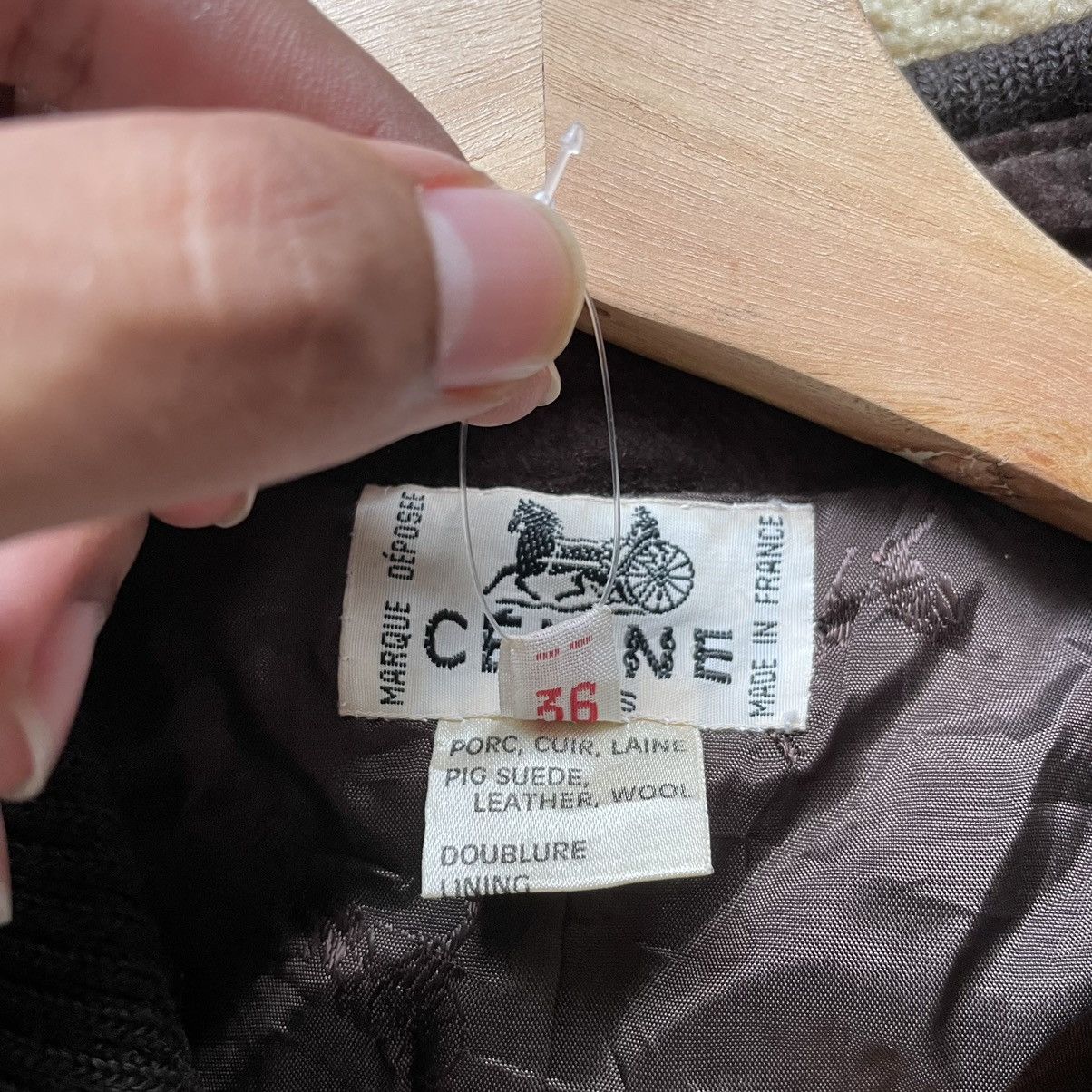 Celine × Designer × Vintage Vintage Celine Paris Pig Suede Leather Double Lining Jacket Size XS / US 0-2 / IT 36-38 - 8 Thumbnail