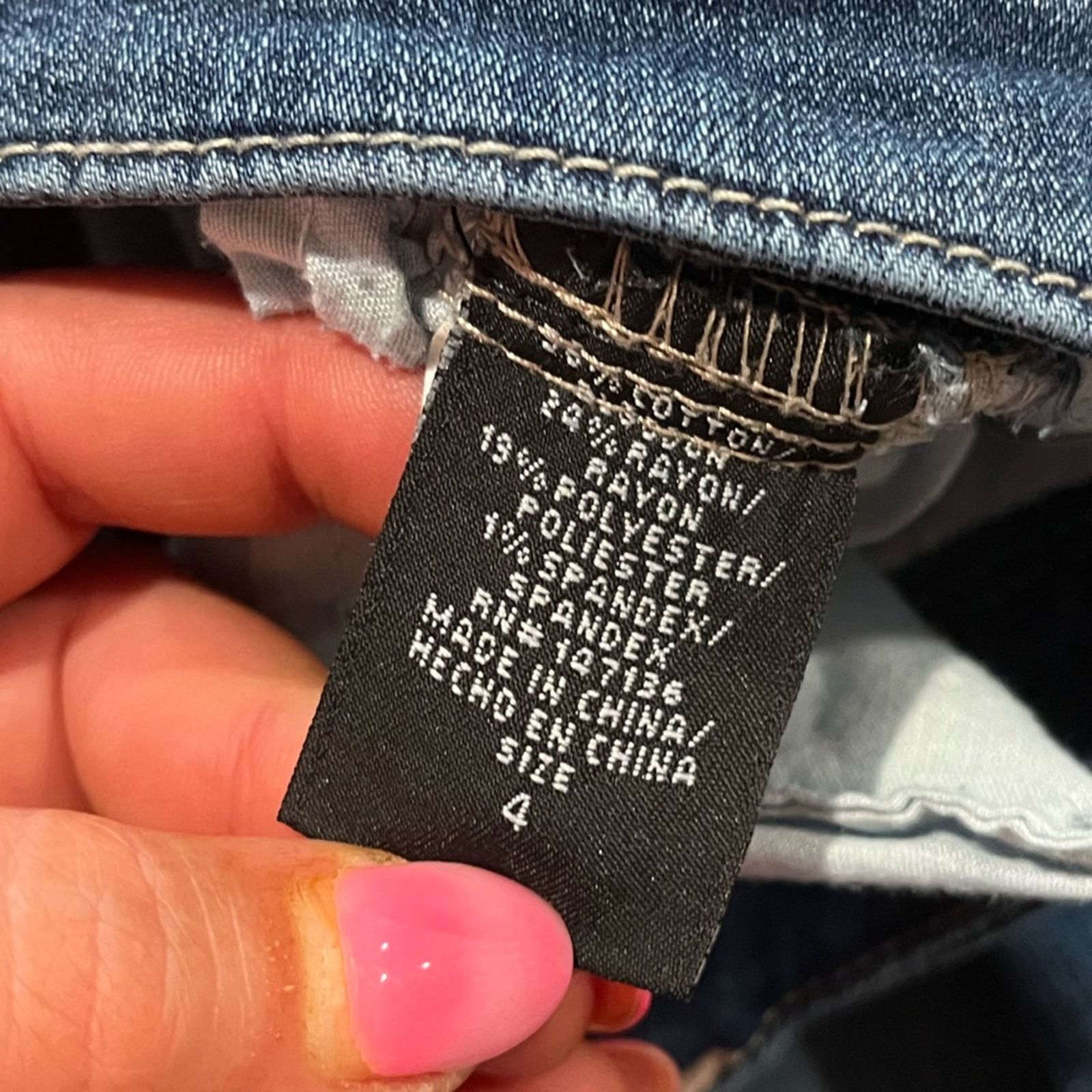 Vintage 1822 Adrianna Skinny Jeans Low Rise Pockets Distressed Siz 4 Size 27" / US 4 / IT 40 - 9 Thumbnail