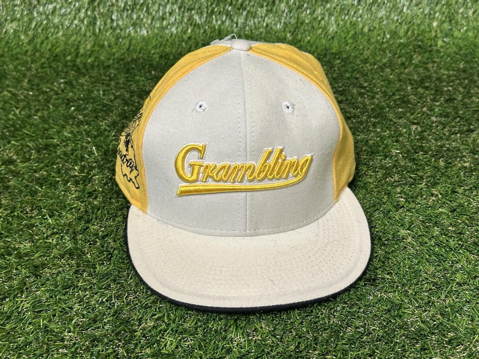 Designer Grambling Tigers Hat 100% Wool Fitted 7 3/8 VINTAGE Size ONE SIZE - 1 Thumbnail