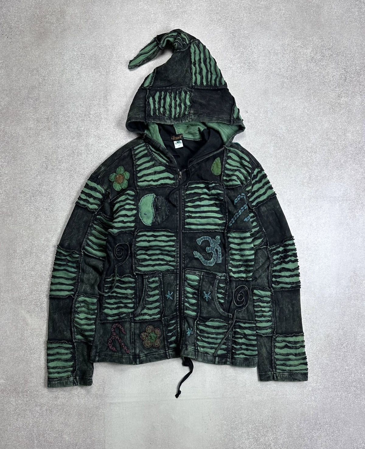 Japanese Brand Vintage avantgarde punk multicolour hoodie hippie kathmandu Size US M / EU 48-50 / 2 - 1 Thumbnail