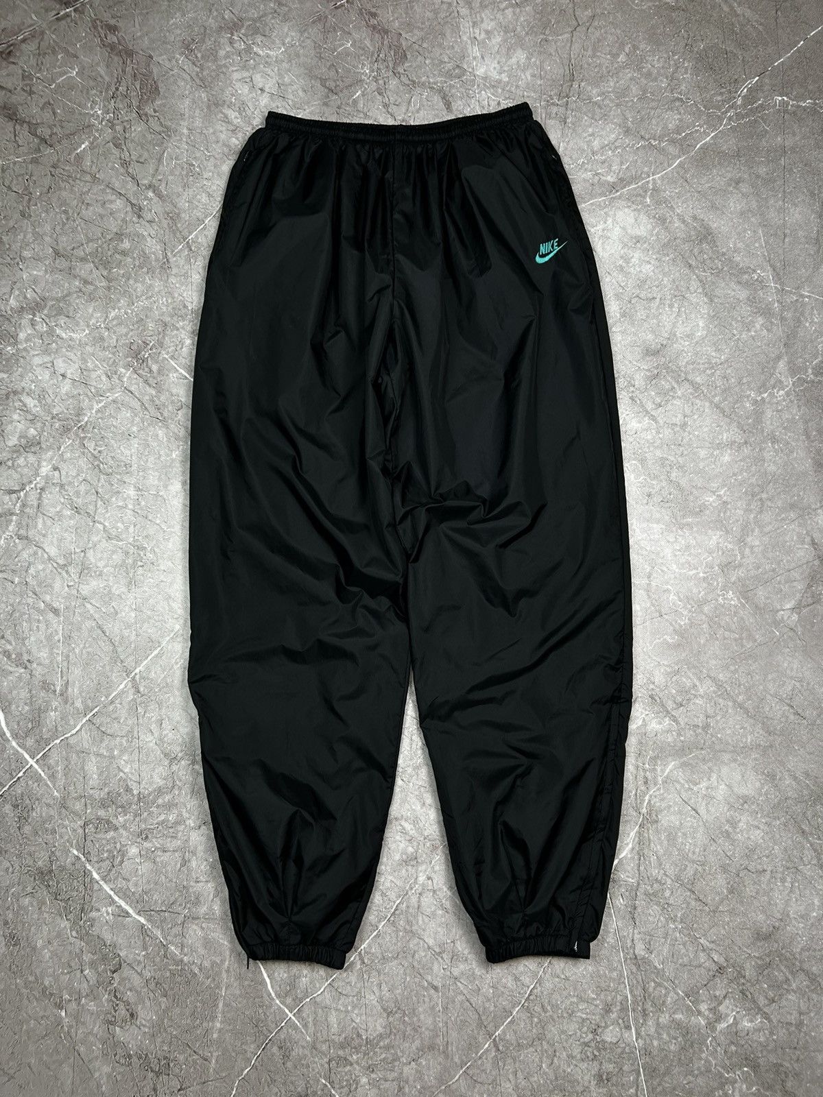 Nike × Vintage Vintage Nike drill jogger pants black Size US 34 / EU 50 - 3 Thumbnail