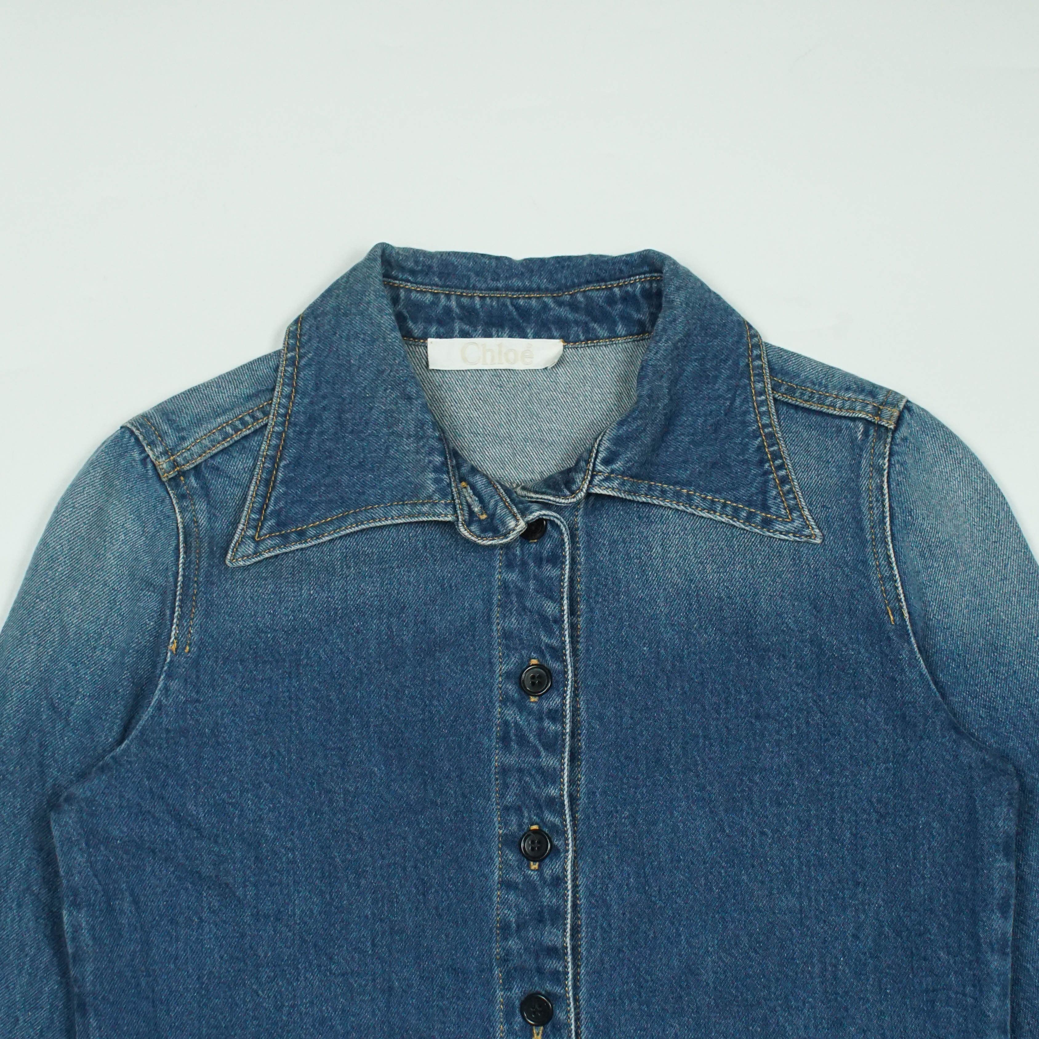 Chloe *NoTariff Chloe Denim Shirt Size ONE SIZE - 2 Thumbnail