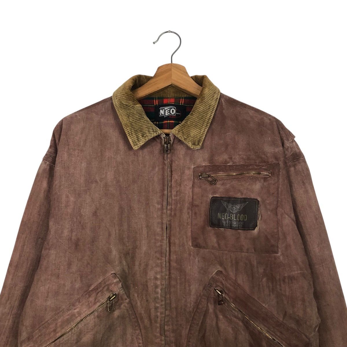 Japanese Brand 📌Vintage Leather Jacket Neo Blood Blanket Issey Miyake Size US M / EU 48-50 / 2 - 4 Thumbnail