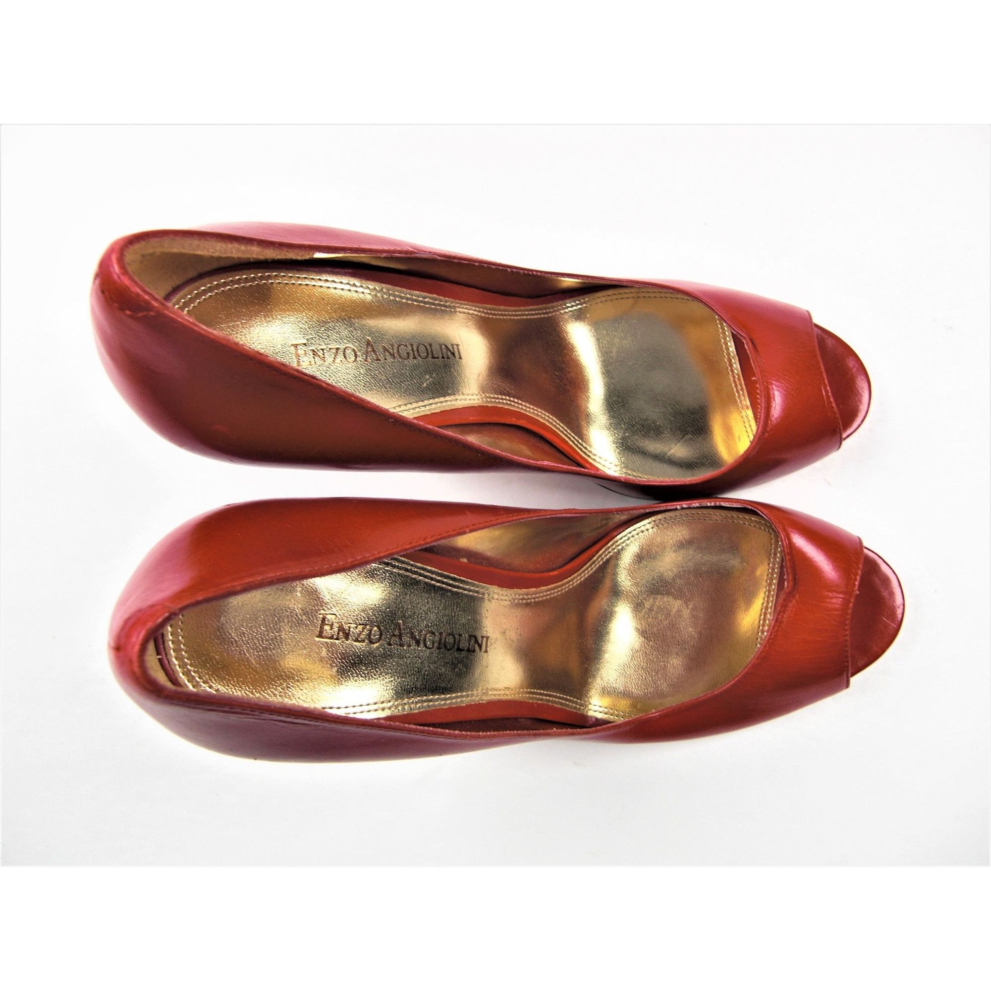 Other Enzo Angiolini Heels Womens 7.5 M Stiletto Peep Toe Pumps Re Size US 7.5 / IT 37.5 - 4 Thumbnail