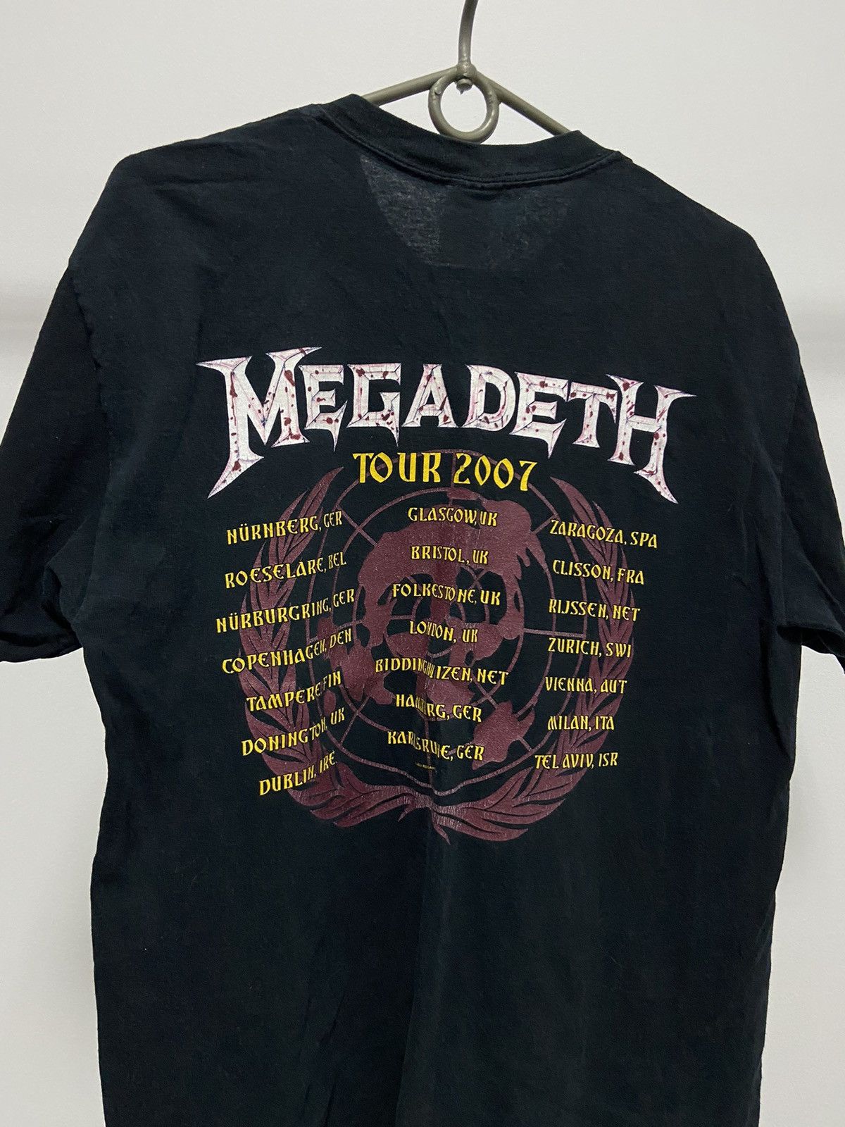 Megadeth × Vintage Megadeth Vintage Tour T Shirt 2007 Big Logo Rock Tee Size US M / EU 48-50 / 2 - 4 Thumbnail