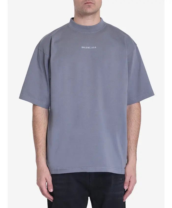 Balenciaga o1bcso1str0226 Back Reflective T-Shirt Medium Fit In Grey Size US XXL / EU 58 / 5 - 4 Thumbnail