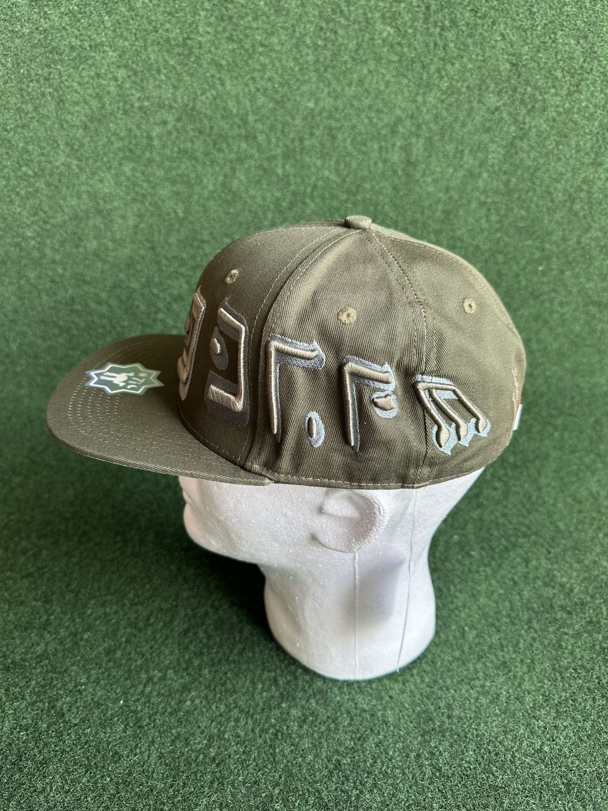 Aris Tatalovich × Designer × murd333r.fm VERY RARE MURD333R FM 7 1/8 FTTED OLIVE CAP HAT Size ONE SIZE - 3 Thumbnail