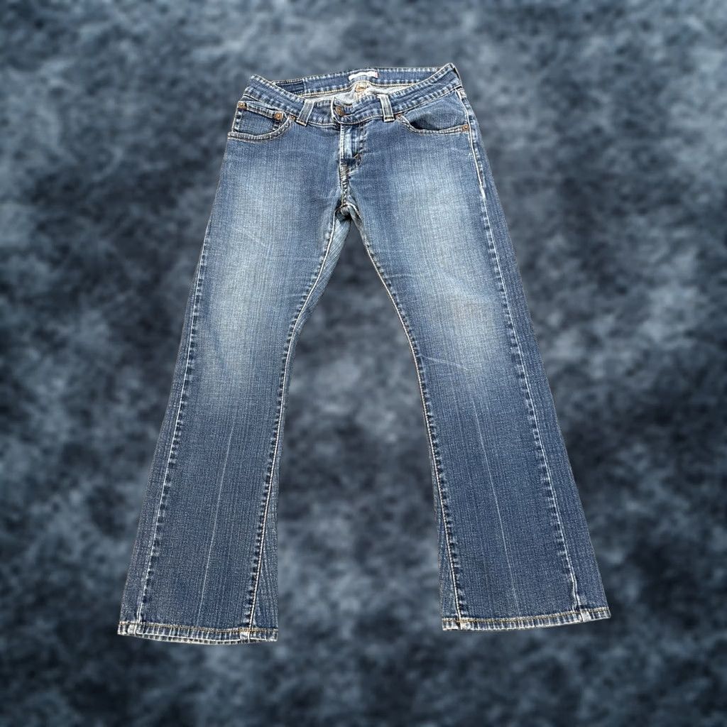Levi's Vtg Levi's 542 Jeans Womens 32x28 Denim Flared Low Rise Blue Stretch 5-Pocket Cowboy Preppy Pants Size 24" / US 00 / IT 34 - 1 Thumbnail