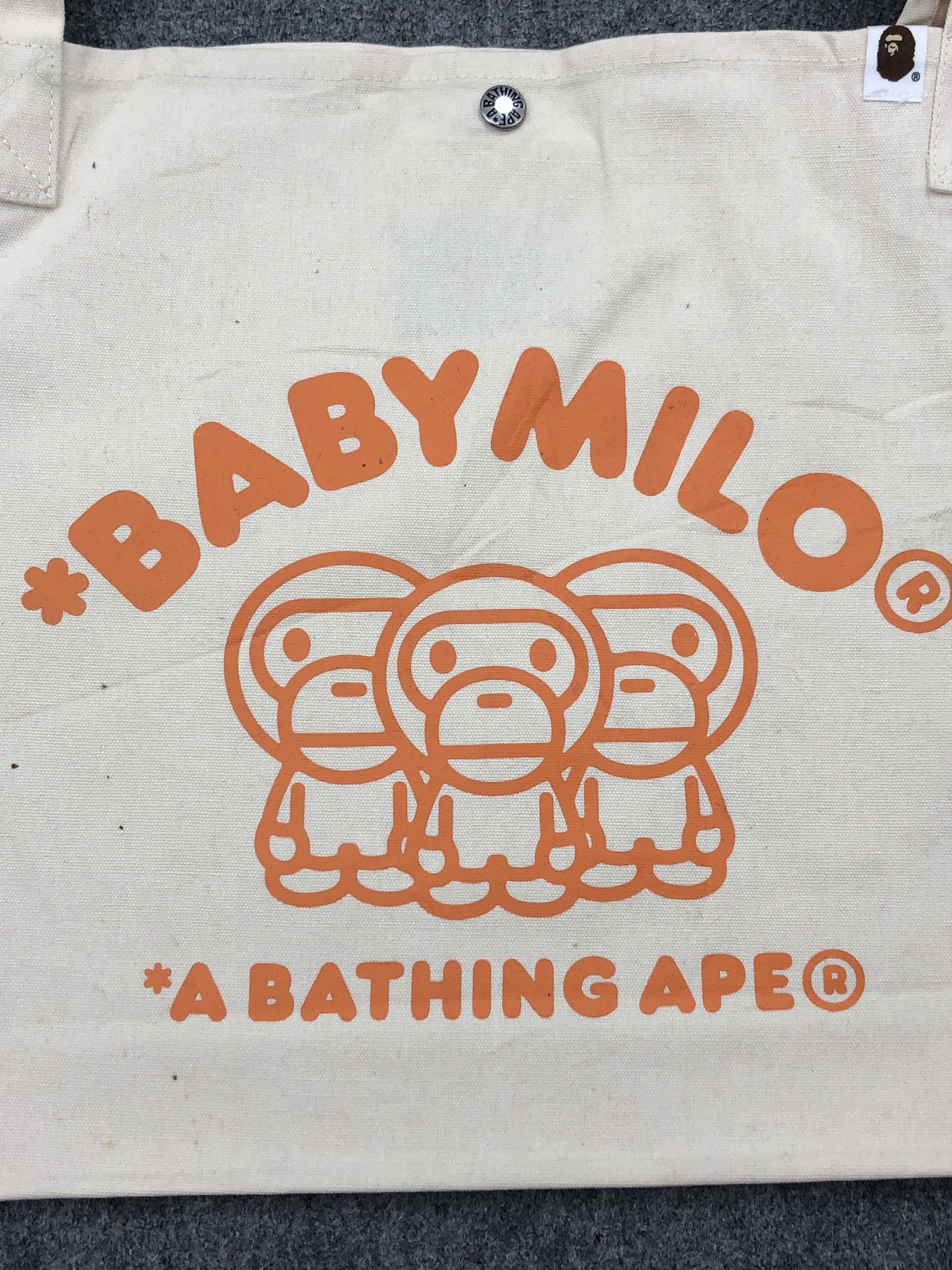 Bape Vintage Bape Baby Milo Tote Bag Crossbody BG0151 Size ONE SIZE - 4 Thumbnail