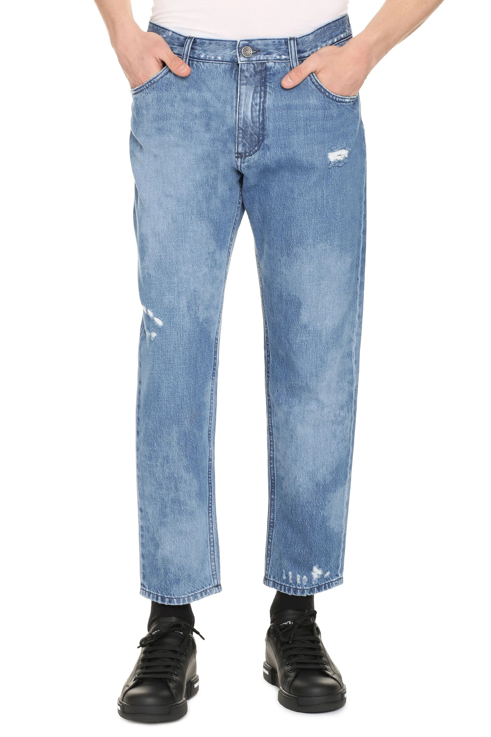 Dolce & Gabbana o1y0125 Logo Jeans in Blue Size US 38 / EU 54 - 3 Thumbnail
