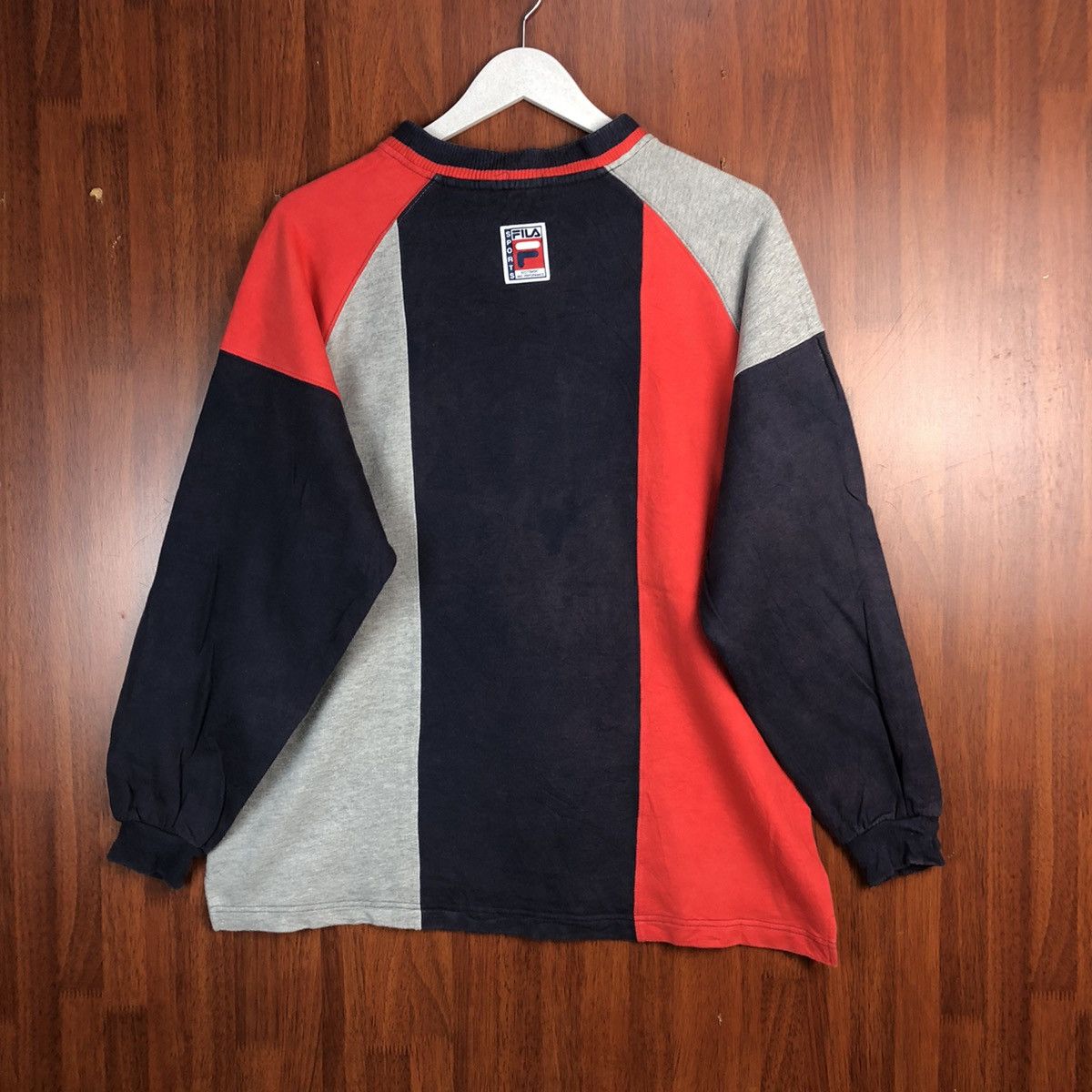 Fila Fila vintage Red,Dark Blue, Grey, Sweatshirt #7561 Size US S / EU 44-46 / 1 - 11 Thumbnail