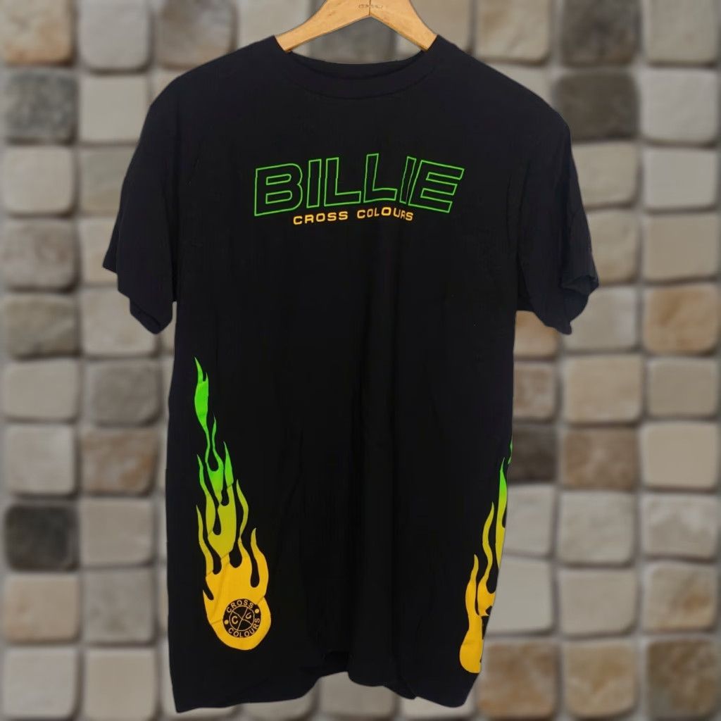 Vintage VINTAGE Billie Eilish Cross Colours Shirt Large Black Short Sleeve Crew Neck Music Graphic Mens Size US L / EU 52-54 / 3 - 1 Thumbnail