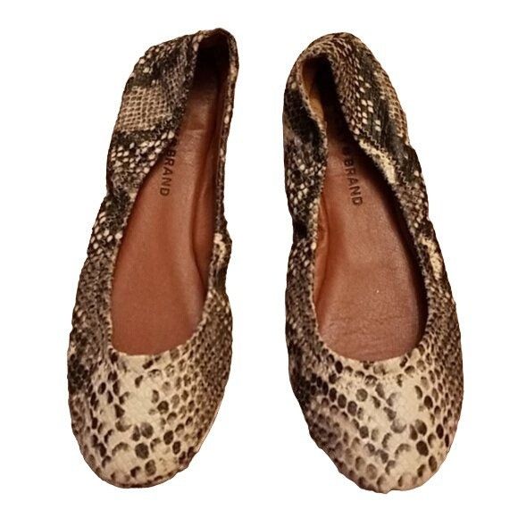 Lucky brand snakeskin flats hotsell