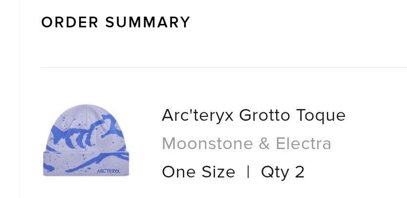 Arc'teryx GROTTO TOQUE *MOONSTONE/ELECTRA* HAT Size ONE SIZE - 3 Thumbnail
