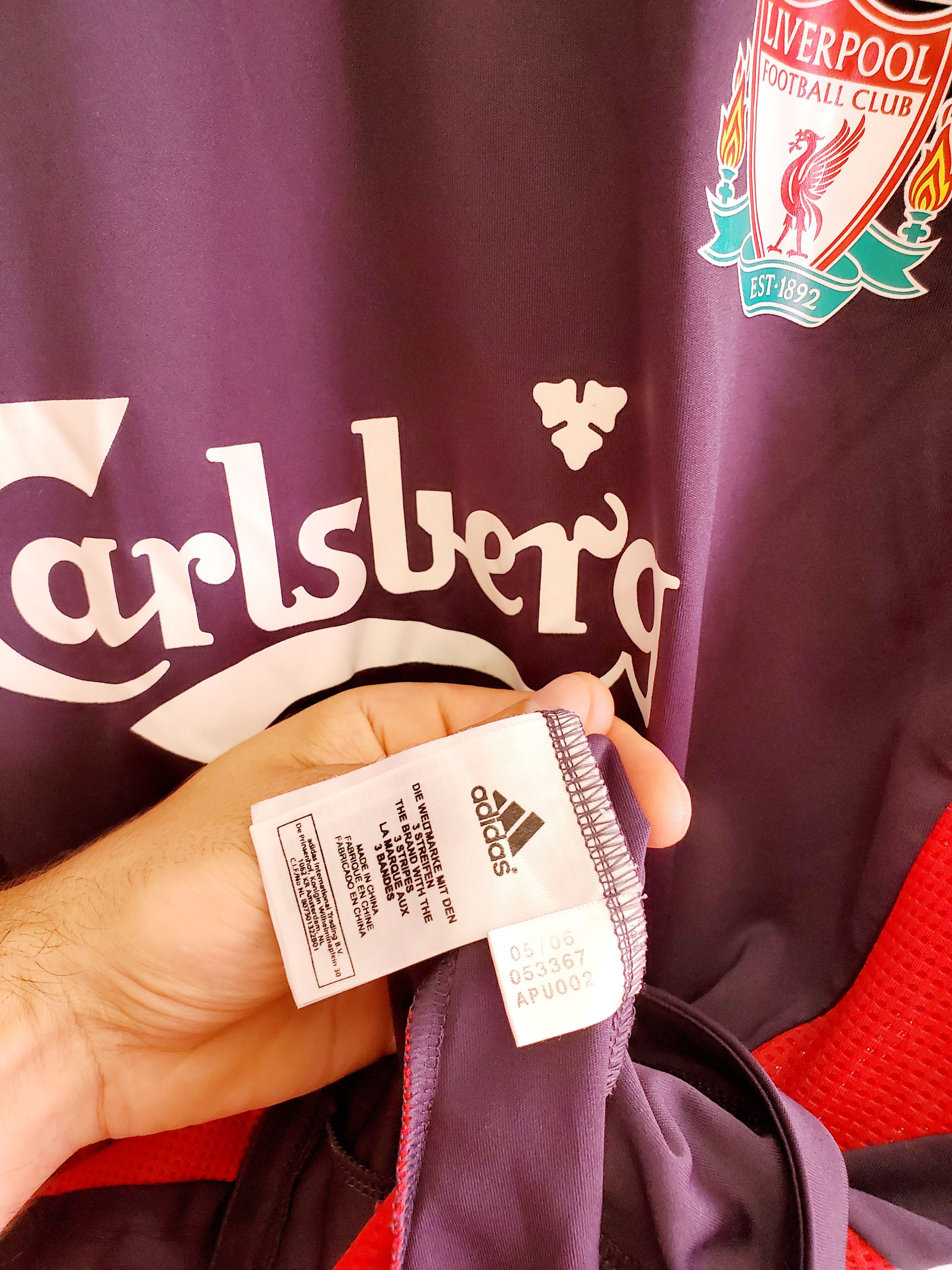 Adidas LIVERPOOL adidas 2006 2007 FOOTBALL SOCCER JERSEY size L Size US L / EU 52-54 / 3 - 4 Thumbnail