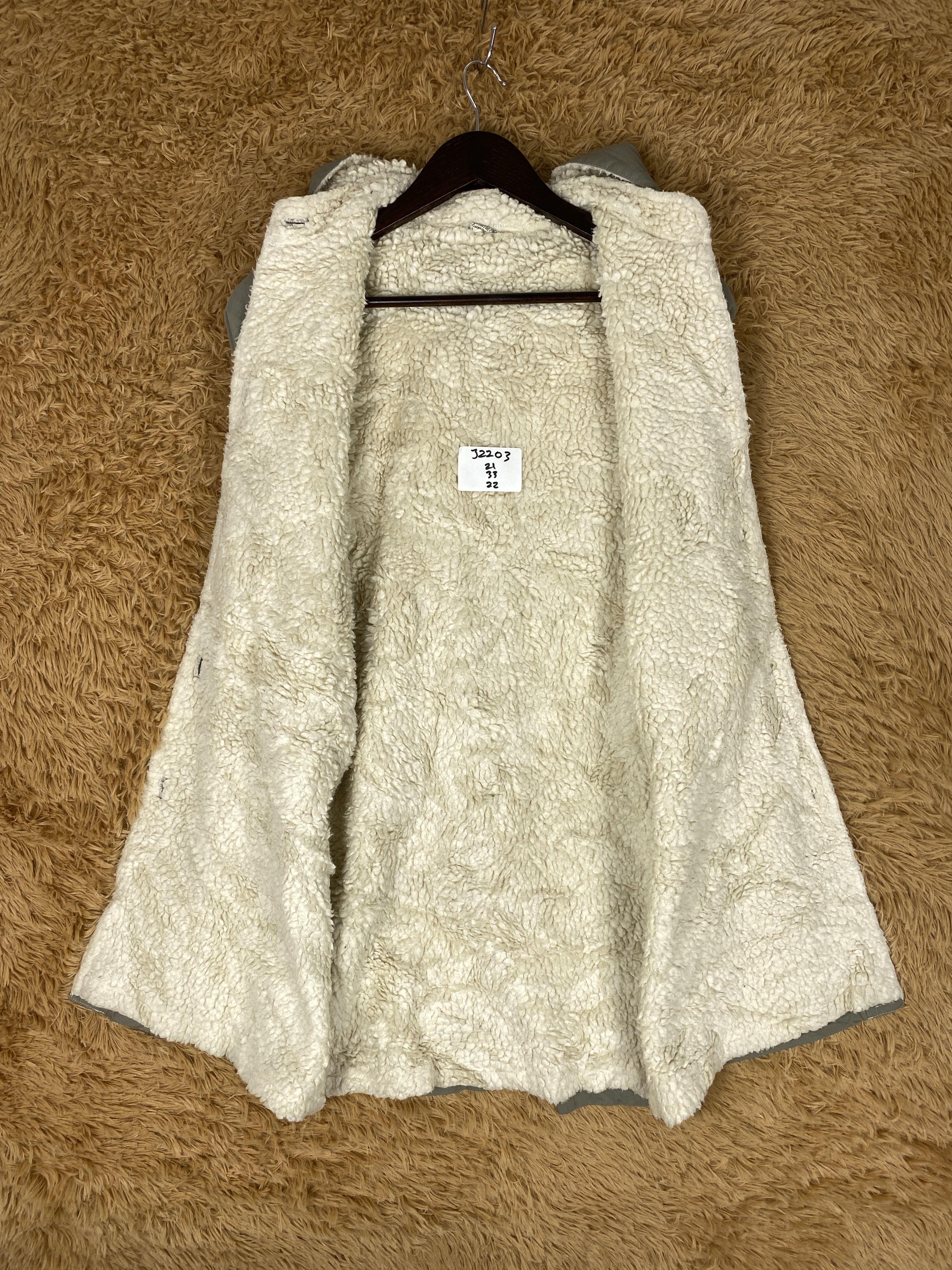 Japanese Brand Vintage Japanese Brand Sherpa Lining Long Jacket J2203 Size US S / EU 44-46 / 1 - 7 Thumbnail
