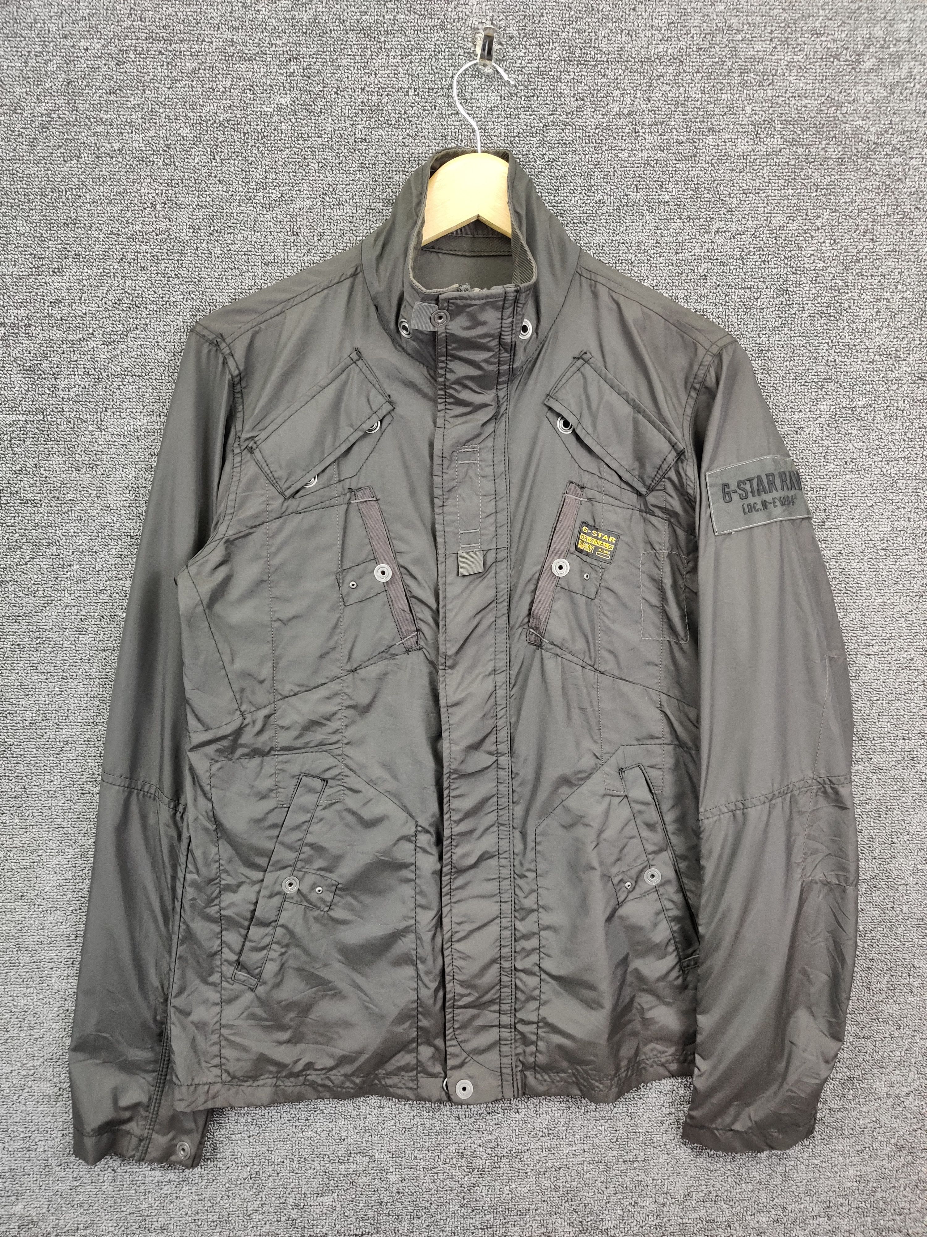 G-Star VINTAGE G STAR RAW DENIM JACKET MULTIPOCKET BLACK RARE