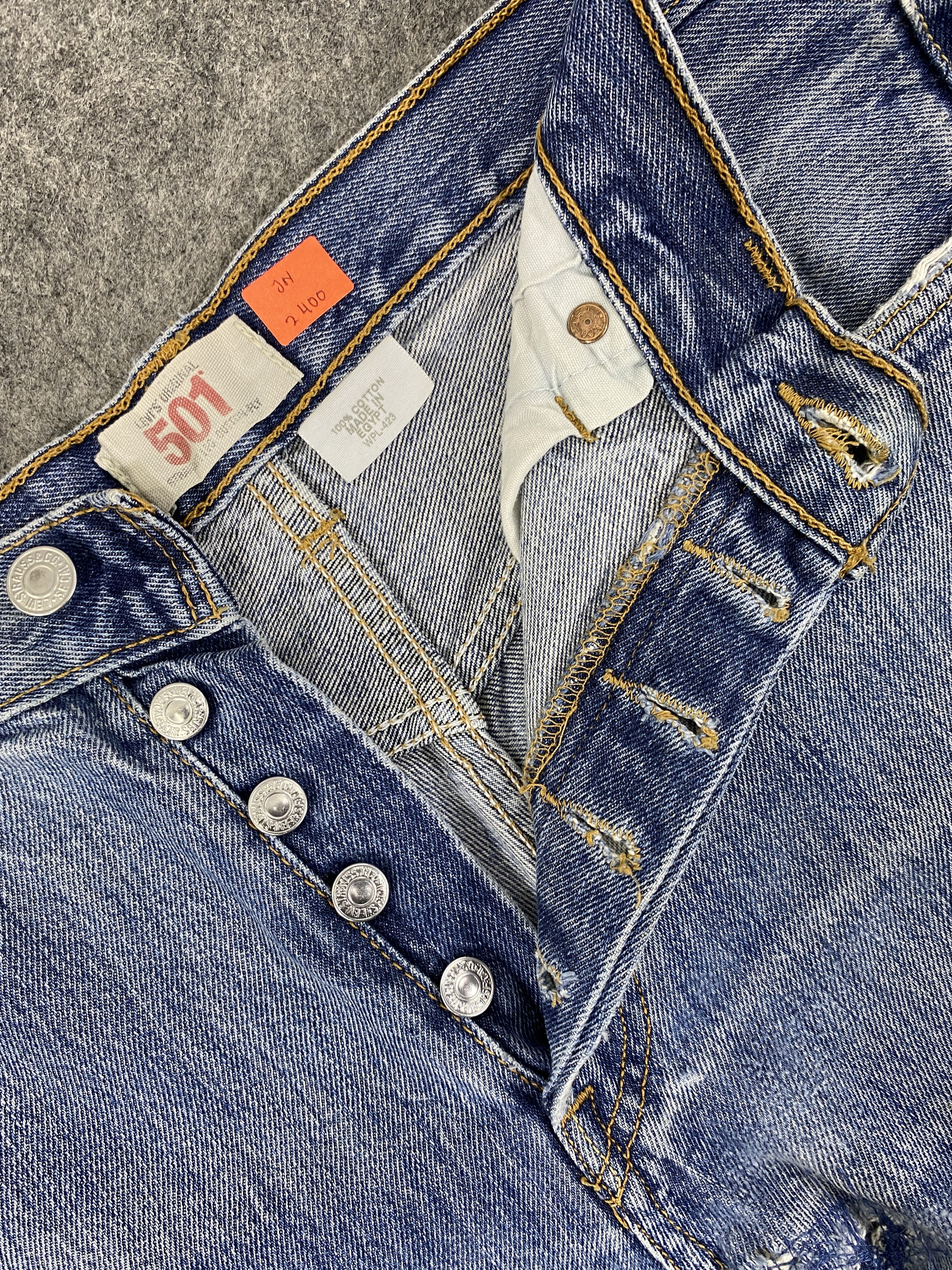 Japanese Brand Distressed Blue Vintage Levi's 501 Jeans 32x33 Denim -JN2400 Size US 32 / EU 48 - 6 Thumbnail