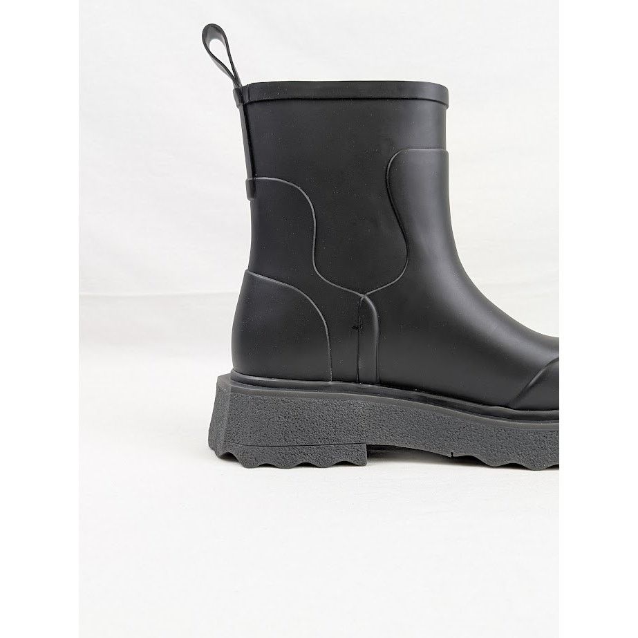 Off-White o1rshd1 Logo Sponge Rubber Boots in Black Violet Size US 8 / EU 41 - 5 Thumbnail