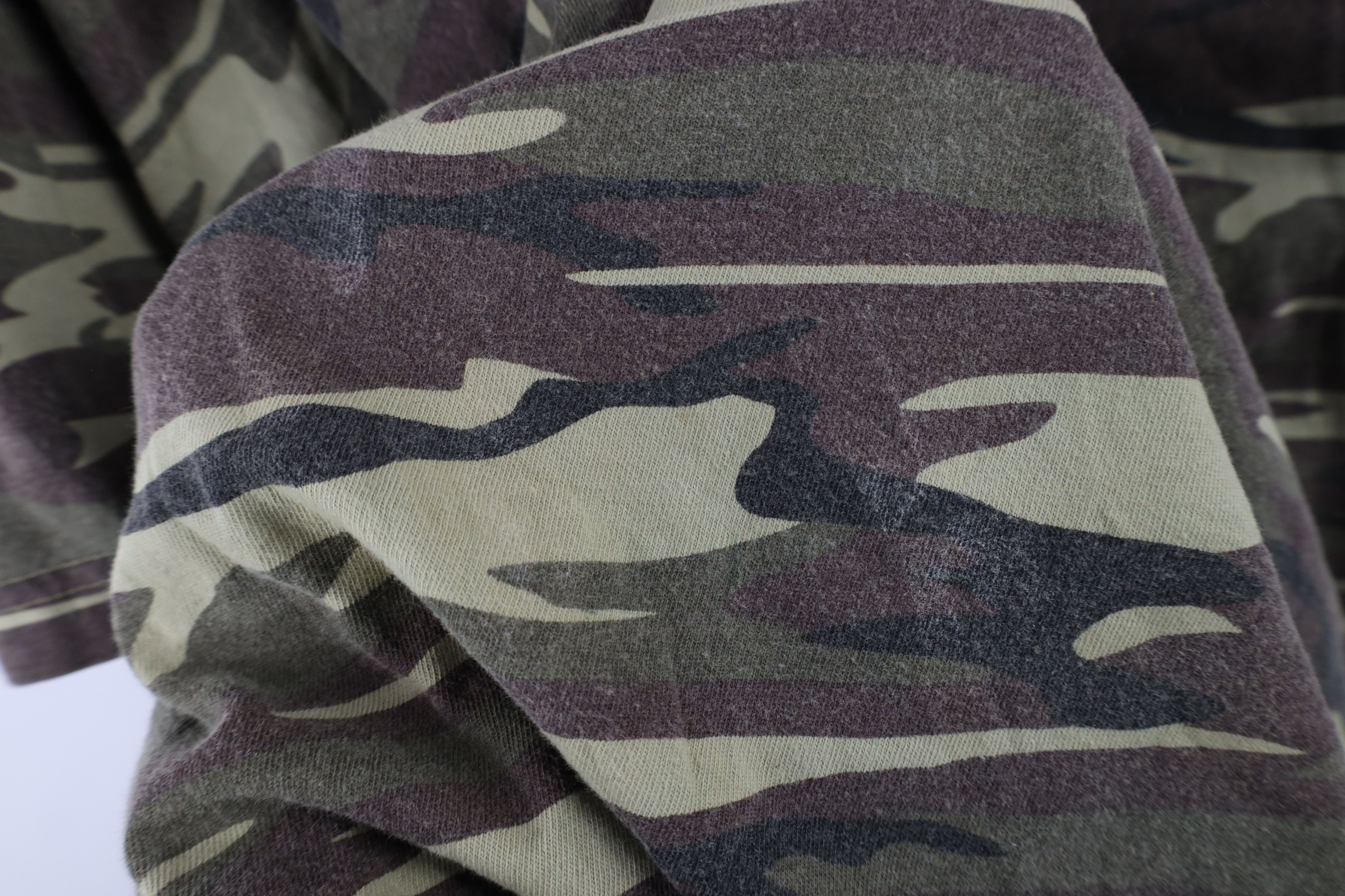 Vintage Vintage 90s Streetwear Camouflage Short Sleeve Polo Shirt Size US XXL / EU 58 / 5 - 7 Thumbnail
