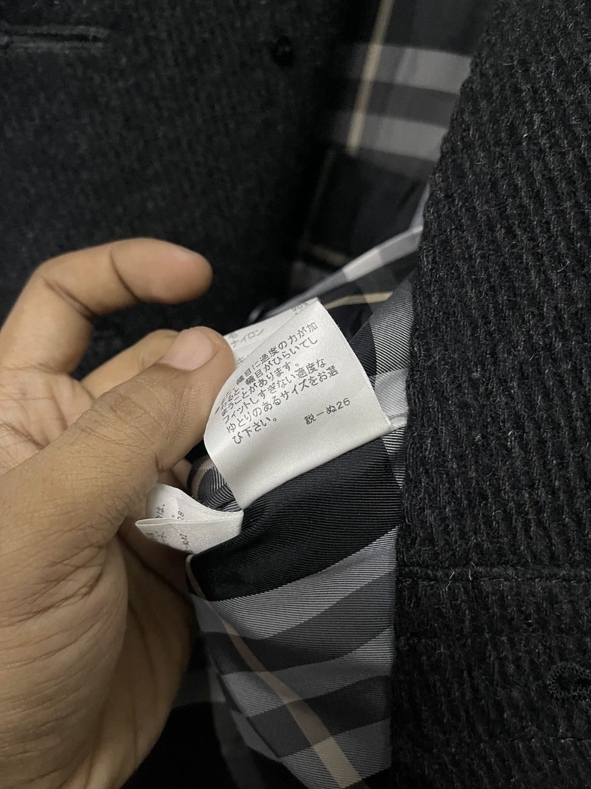 Burberry 2000s BURBERRY BLUE LABEL STAND COLLAR COAT LINEN NOVACHECK Size XS / US 0-2 / IT 36-38 - 16 Thumbnail
