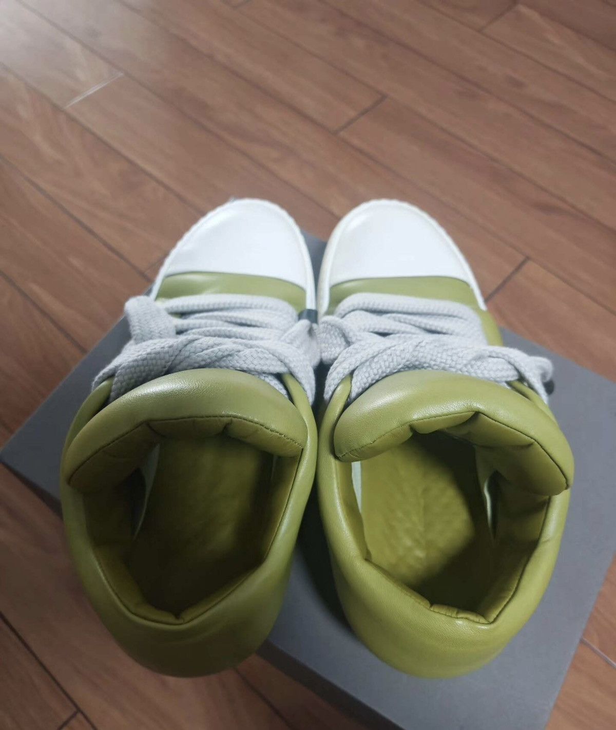 Rick Owens Rick Owens Geobasket Sneakers Avocado Green Size US 9 / EU 42 - 4 Thumbnail