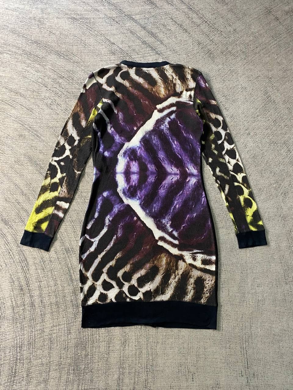 Designer Marc Cain Wild Animal Printed Long Cardigan Dress Size S / US 4 / IT 40 - 6 Thumbnail