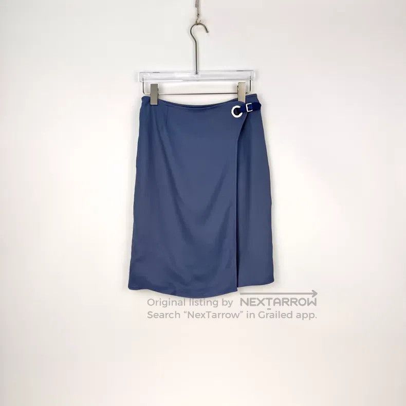Hermes Hermes Half Mulberry Silk Leather Buckle Skirt Size 24" / US 00 / IT 34 - 3 Thumbnail