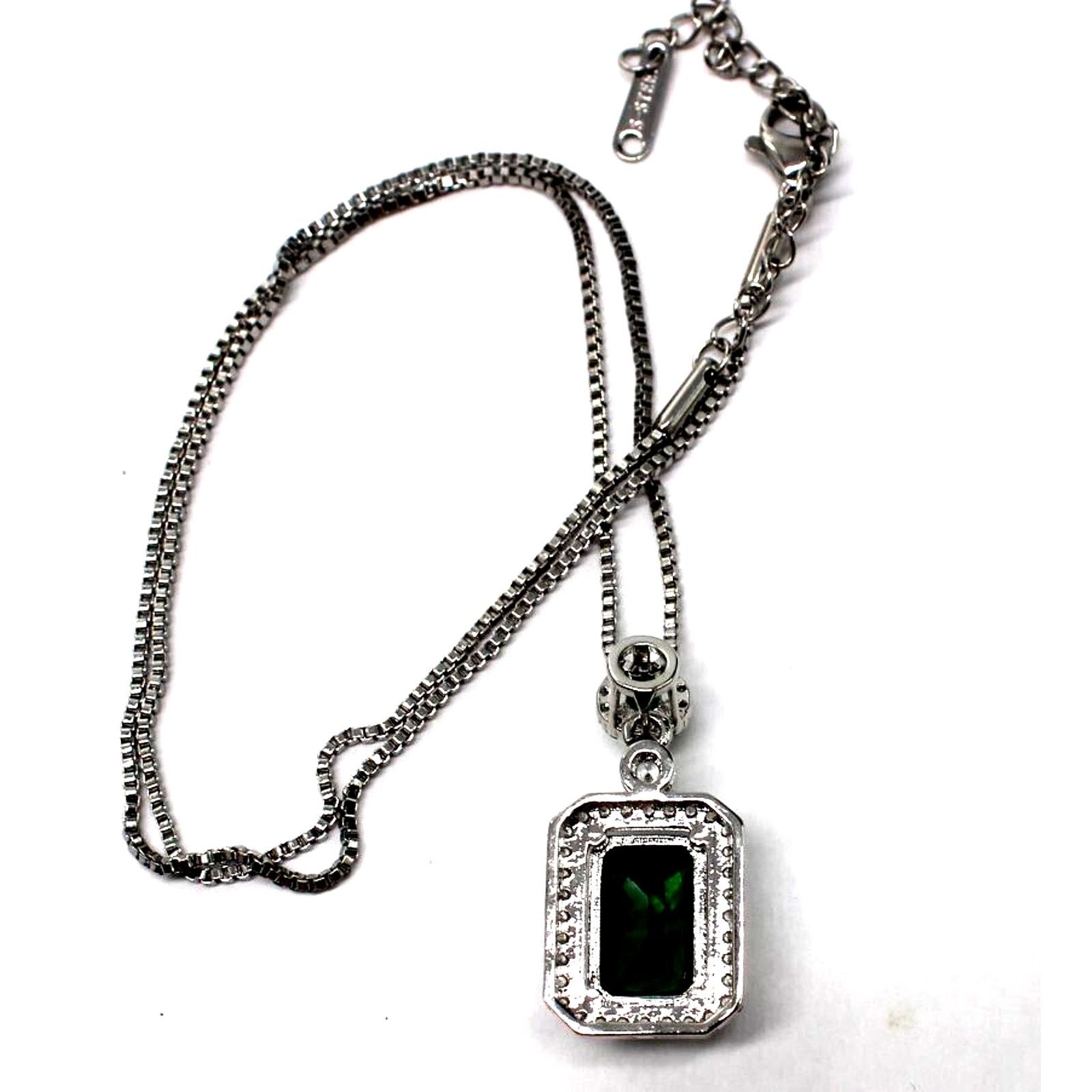 Other Simulated Emerald Necklace Pendant Sparkling Crystal Accents Size ONE SIZE - 5 Thumbnail