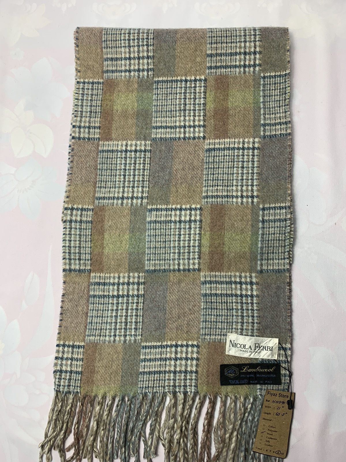 Vintage Nicola Ferri Scarf / Muffler / Neckwear Size ONE SIZE - 2 Thumbnail