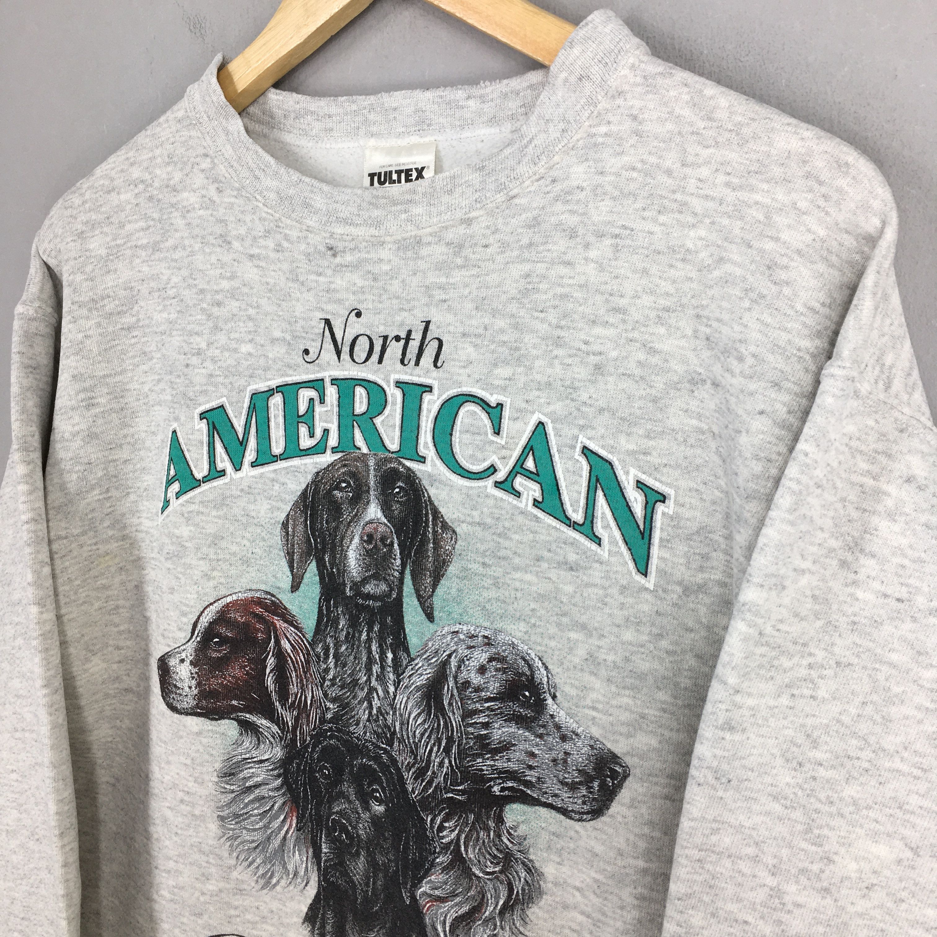 Big Dogs × Tultex 90s North American Outfitters Dogs Gray Sweatshirt Medium Size US M / EU 48-50 / 2 - 3 Thumbnail