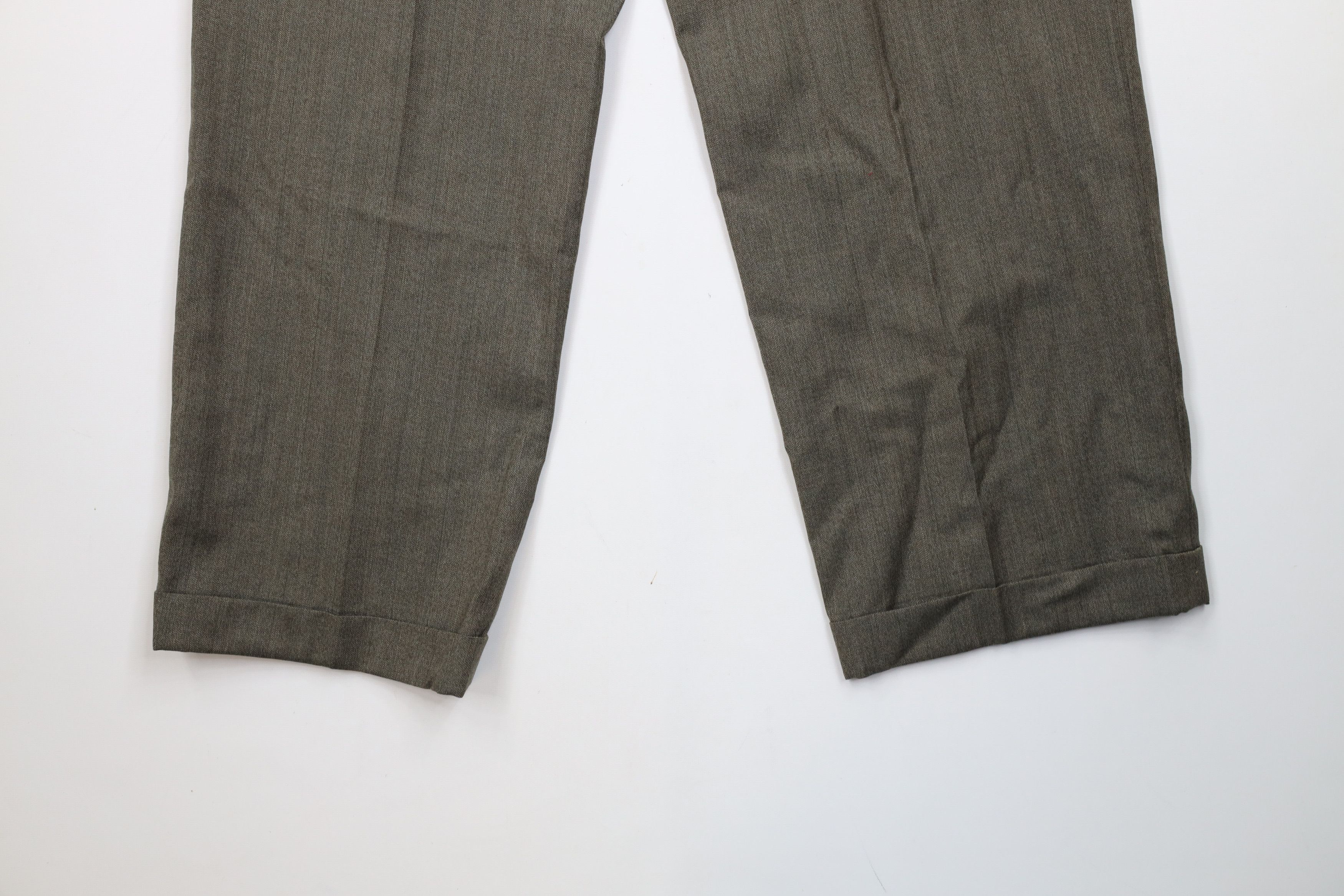 Vintage Vintage 70s Streetwear Herringbone Wide Leg Chino Pants USA Size US 34 / EU 50 - 12 Thumbnail