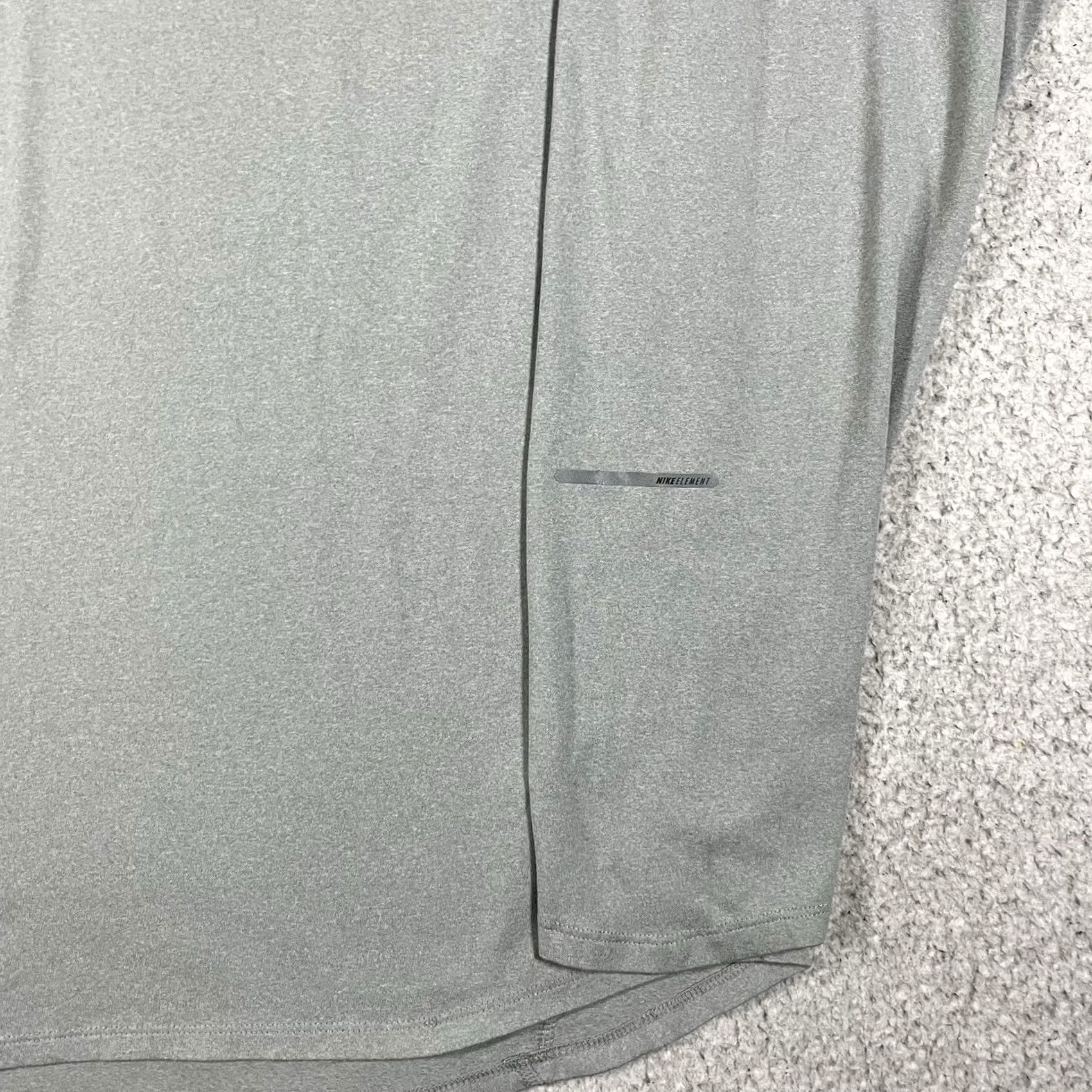 Nike Nike Dri-Fit 1/4 Zip Pullover Mens XL Gray Lightweight Running Active Size US XL / EU 56 / 4 - 4 Thumbnail