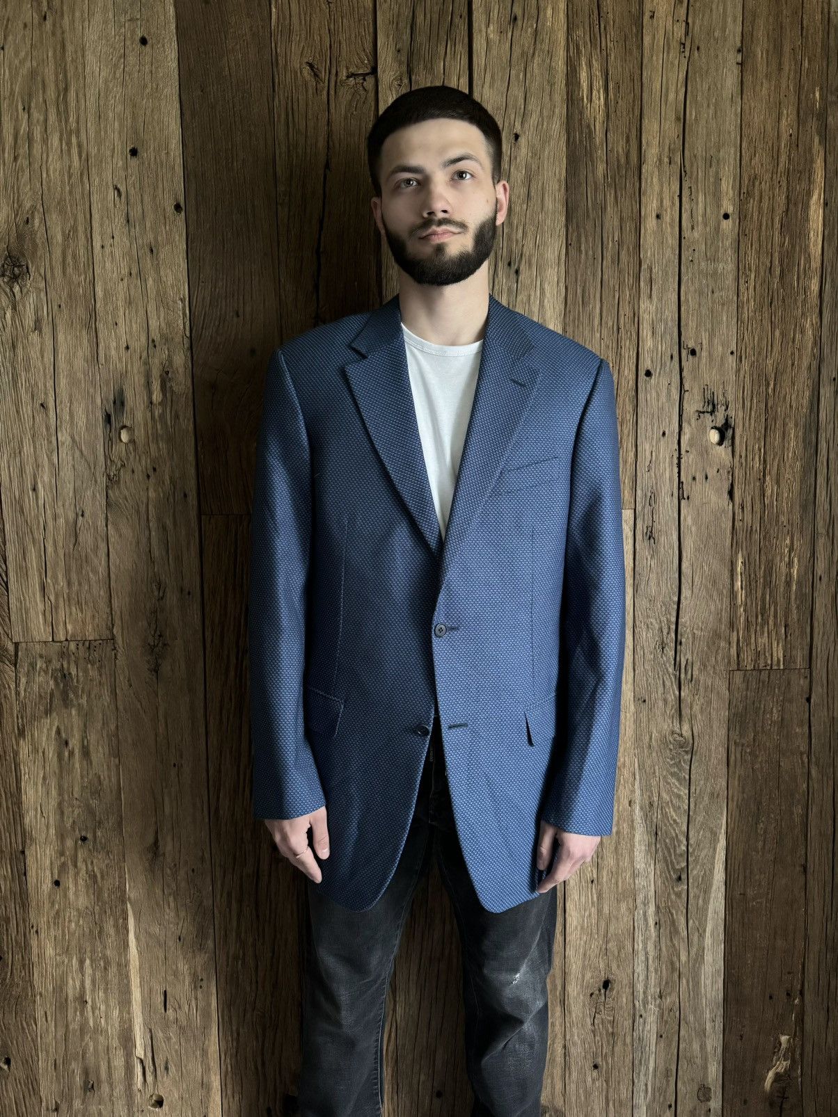 Canali Canali Two Buttons Wool/Silk Single Breasted Blazer Jacket Size 44L - 1 Thumbnail