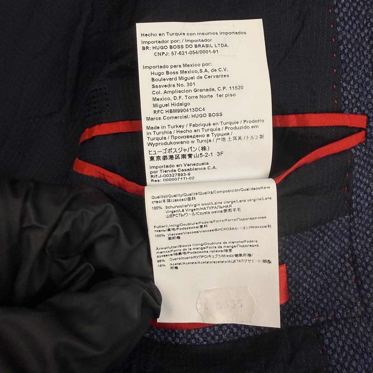 Hugo Boss Hugo Boss Blue Textured Blazer Size 52 Size 52S - 8 Thumbnail