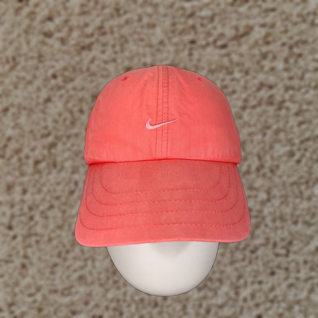 Nike Nike Hat Cap Strap Back Adult One Size Pink Swoosh Logo Cotton Polyester Golf Outdoor Size ONE SIZE - 1 Thumbnail