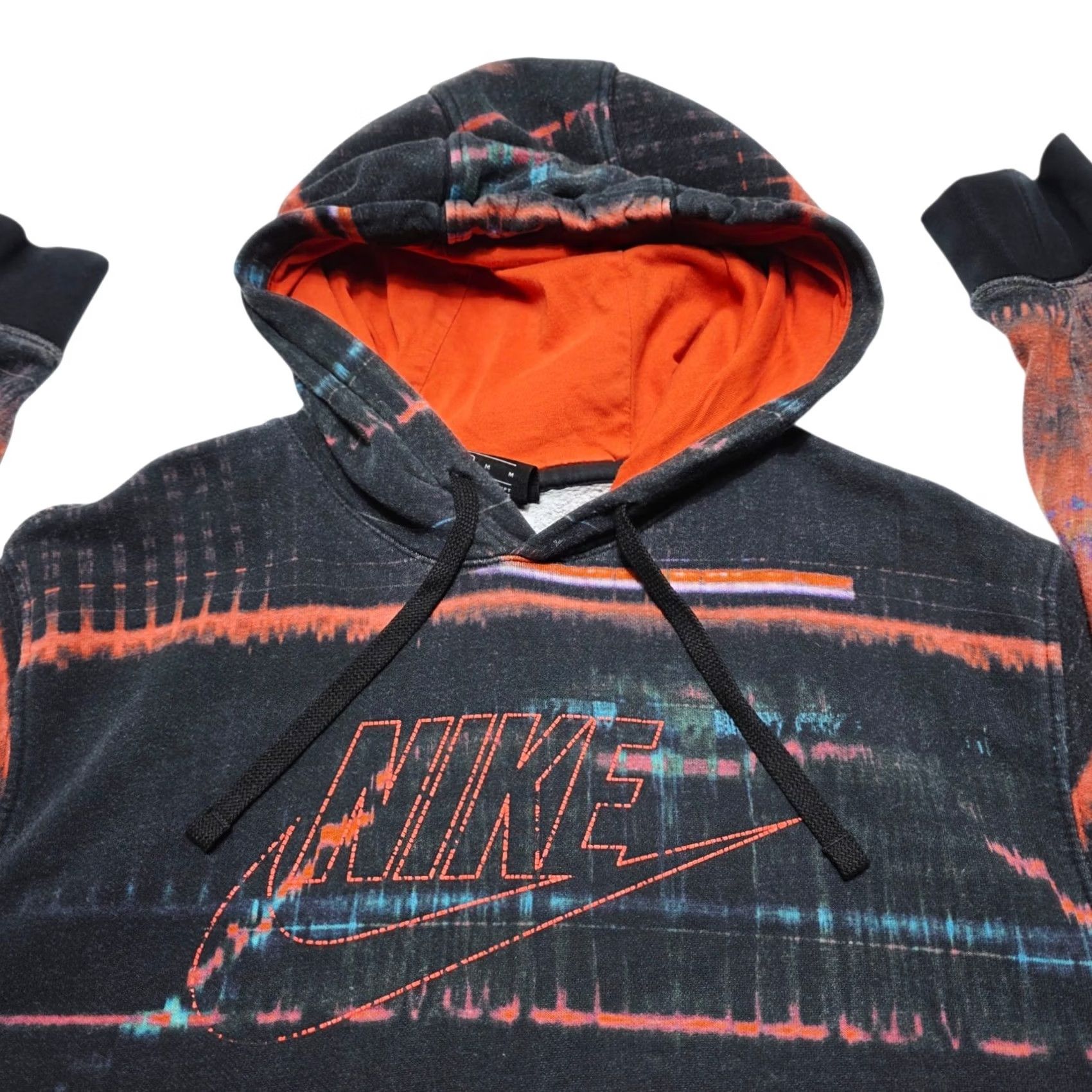 Nike Nike Hoodie Men's Medium Black Red Pullover Fleece Graphic CU3521-010 Size US M / EU 48-50 / 2 - 2 Thumbnail