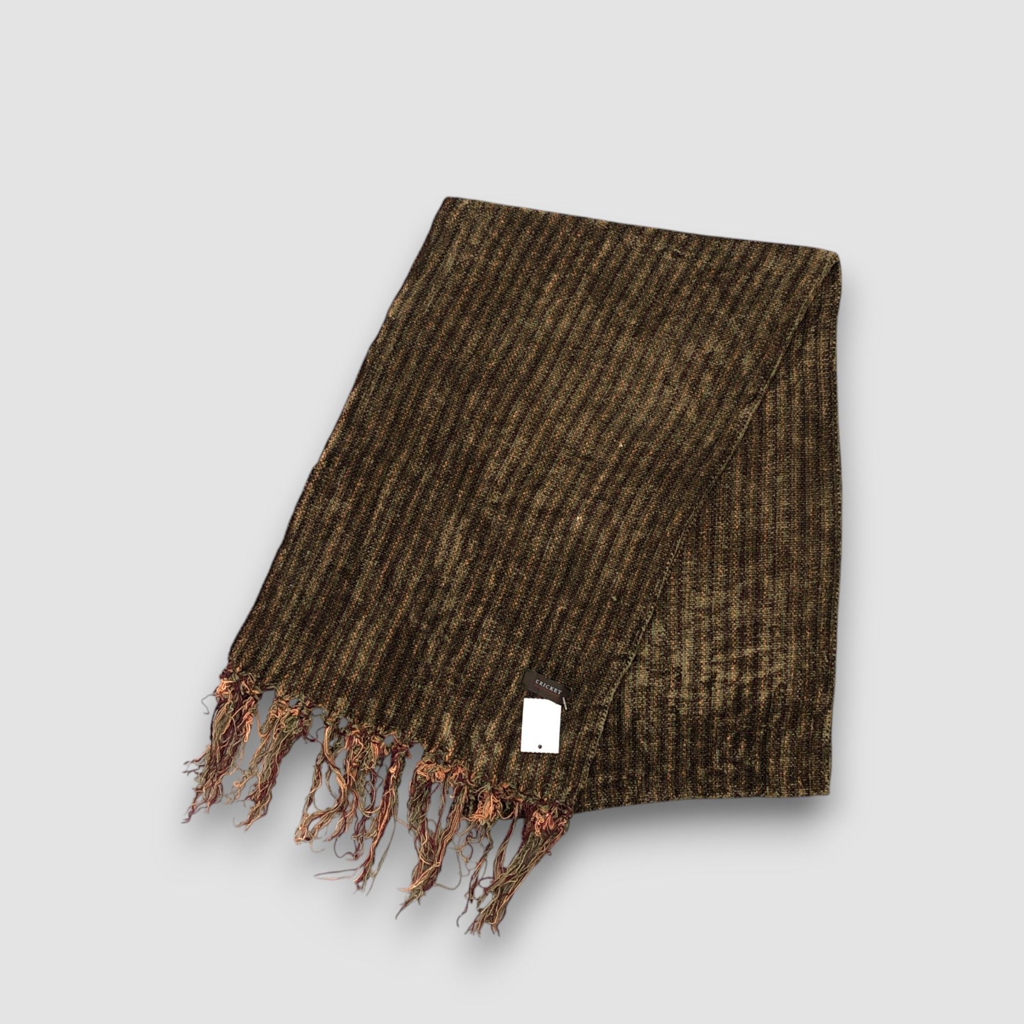 Japanese Brand Vintage Cricket Scarf Muffler Wool Fringe Winter Scarves Size ONE SIZE - 3 Thumbnail