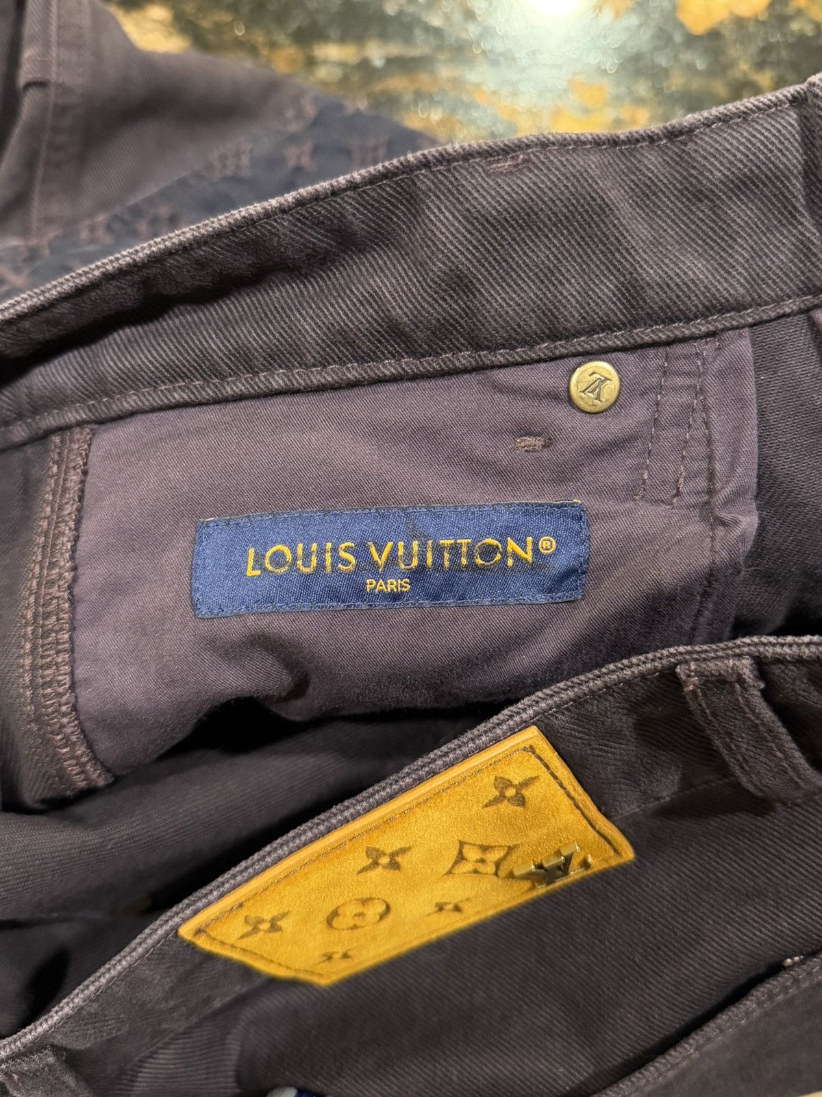 Louis Vuitton Louis Vuitton Virgil Flower Monogram Denim Work Jeans Pants Size US 32 / EU 48 - 13 Thumbnail