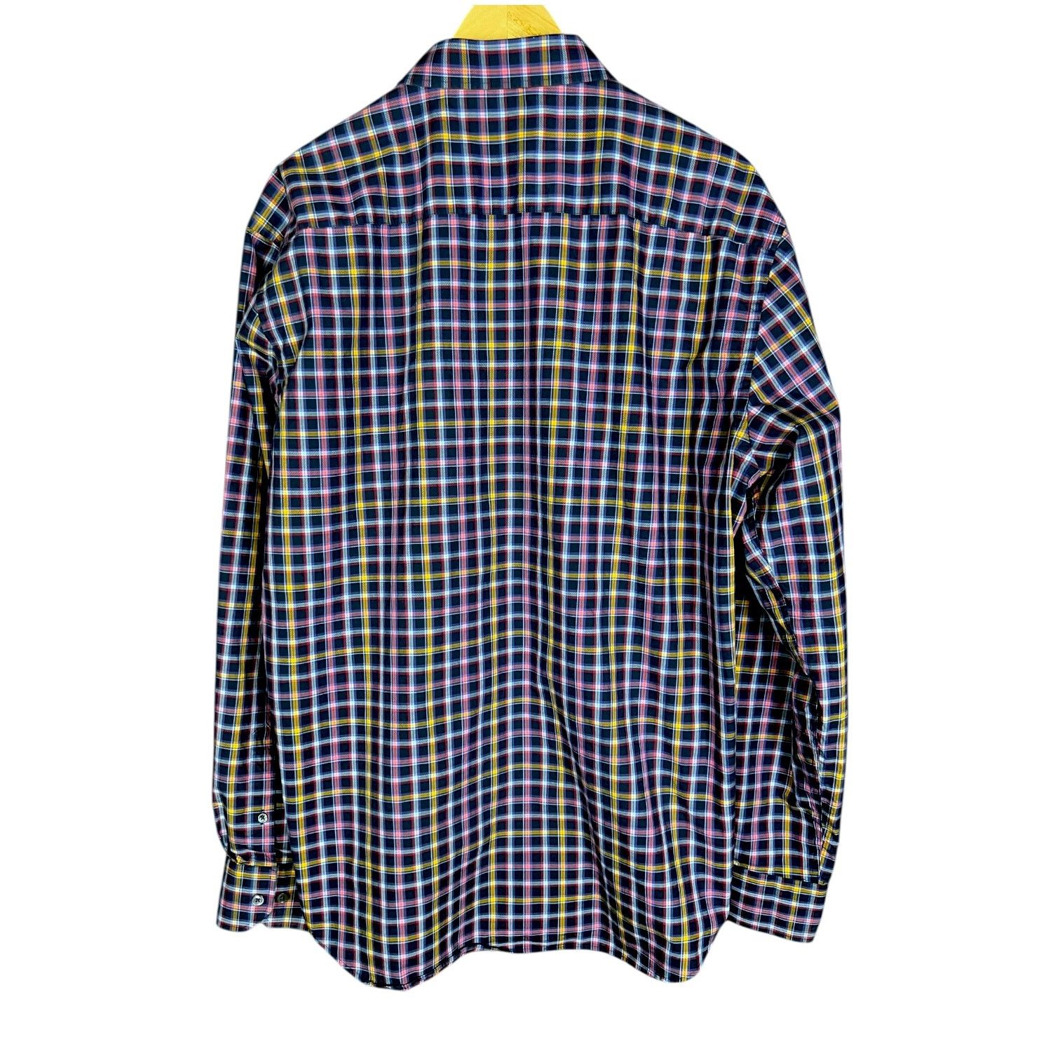BUGATCHI Mens' Bugatchi Purple Plaid Button-Up Long Sleeve Shirt - XL Size US XL / EU 56 / 4 - 6 Thumbnail