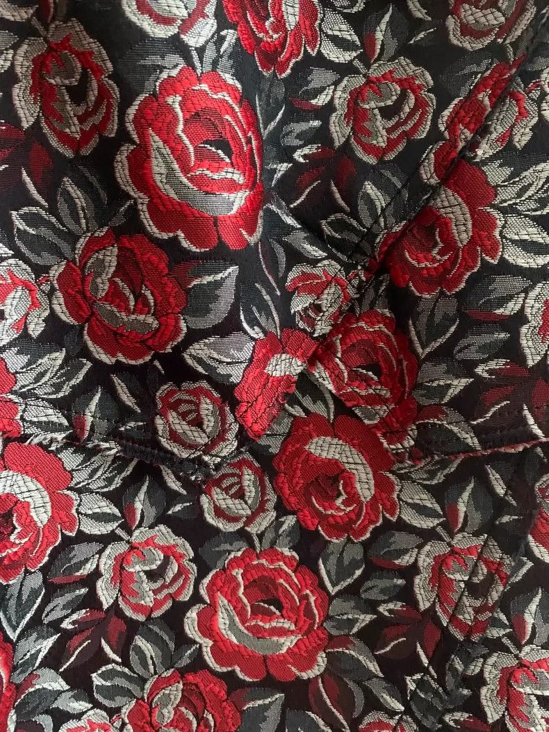 Comme des Garcons Comme des Garcons size S Rose Jacquard overskirt Size 23" - 4 Thumbnail